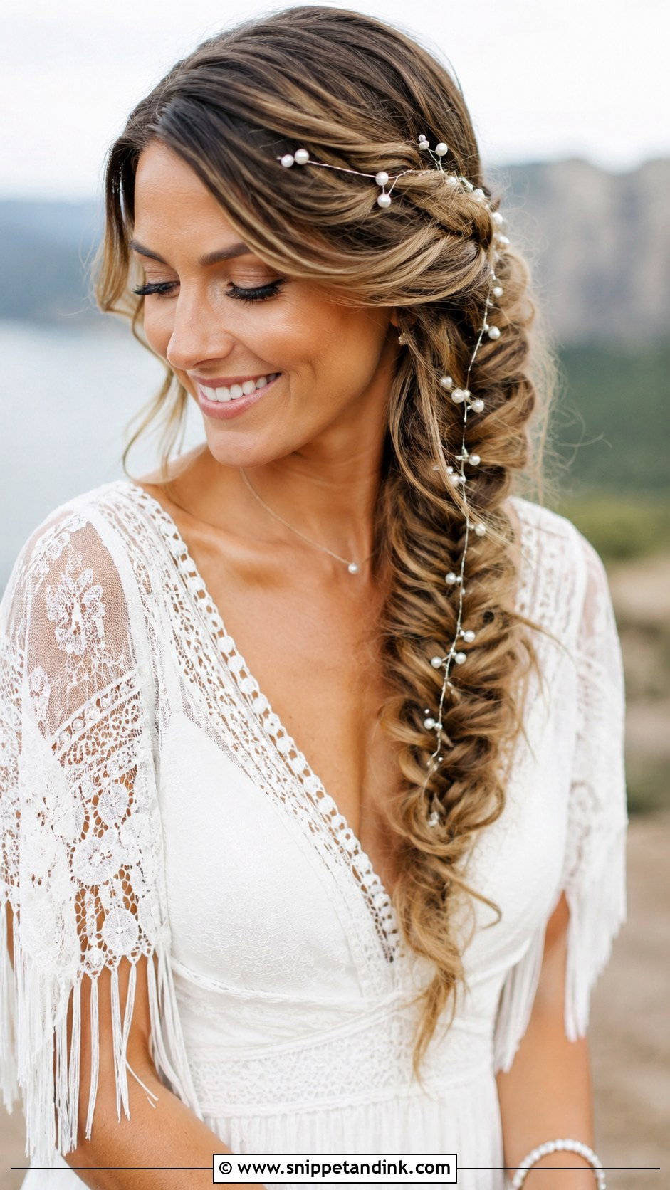 Fishtail Braid - Snippet and Ink - 25 Simple Bridal Hair Ideas
