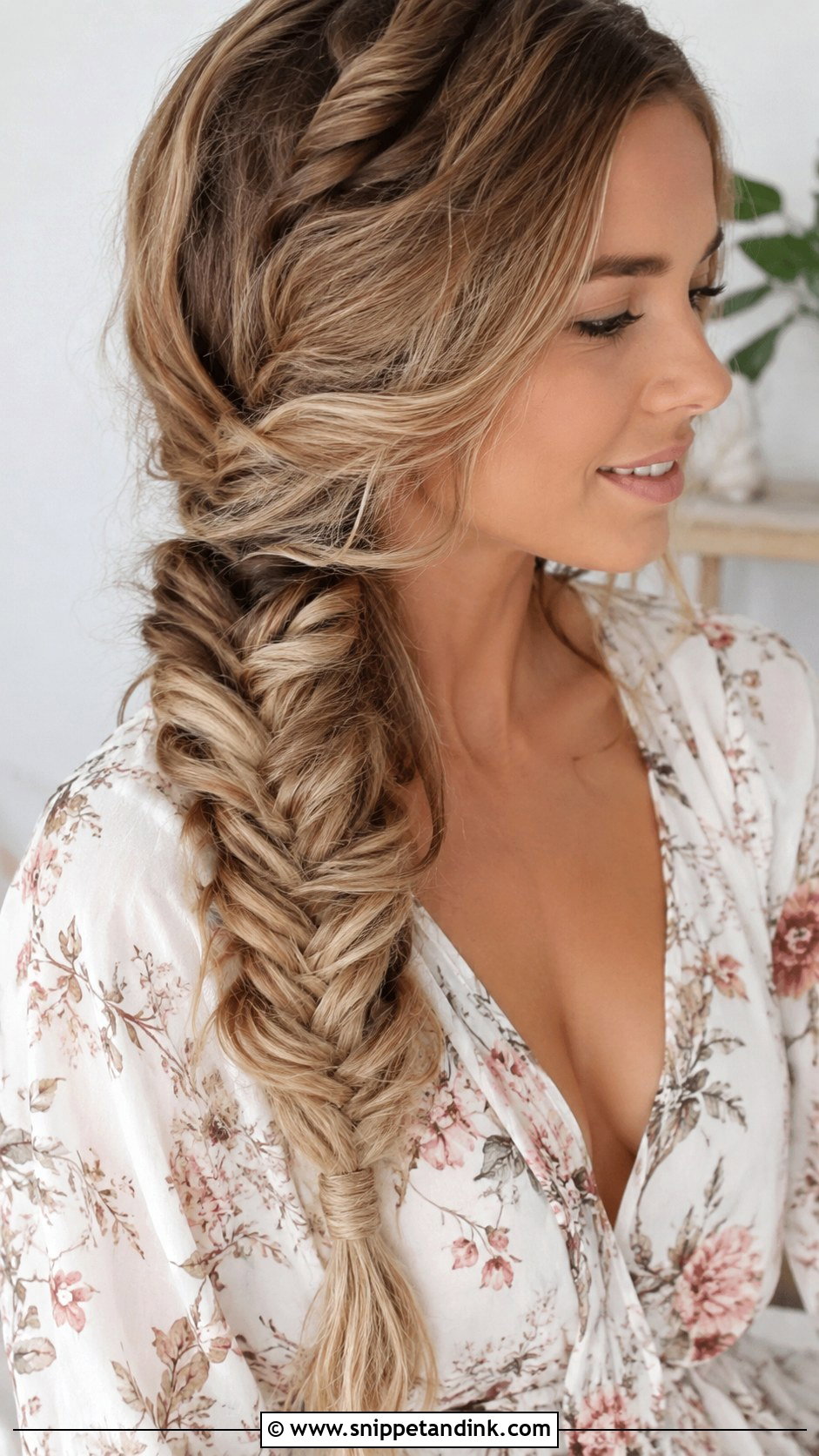 Fishtail Braid - Snippet and Ink - 25 Simple Wedding Guest Hairstyles