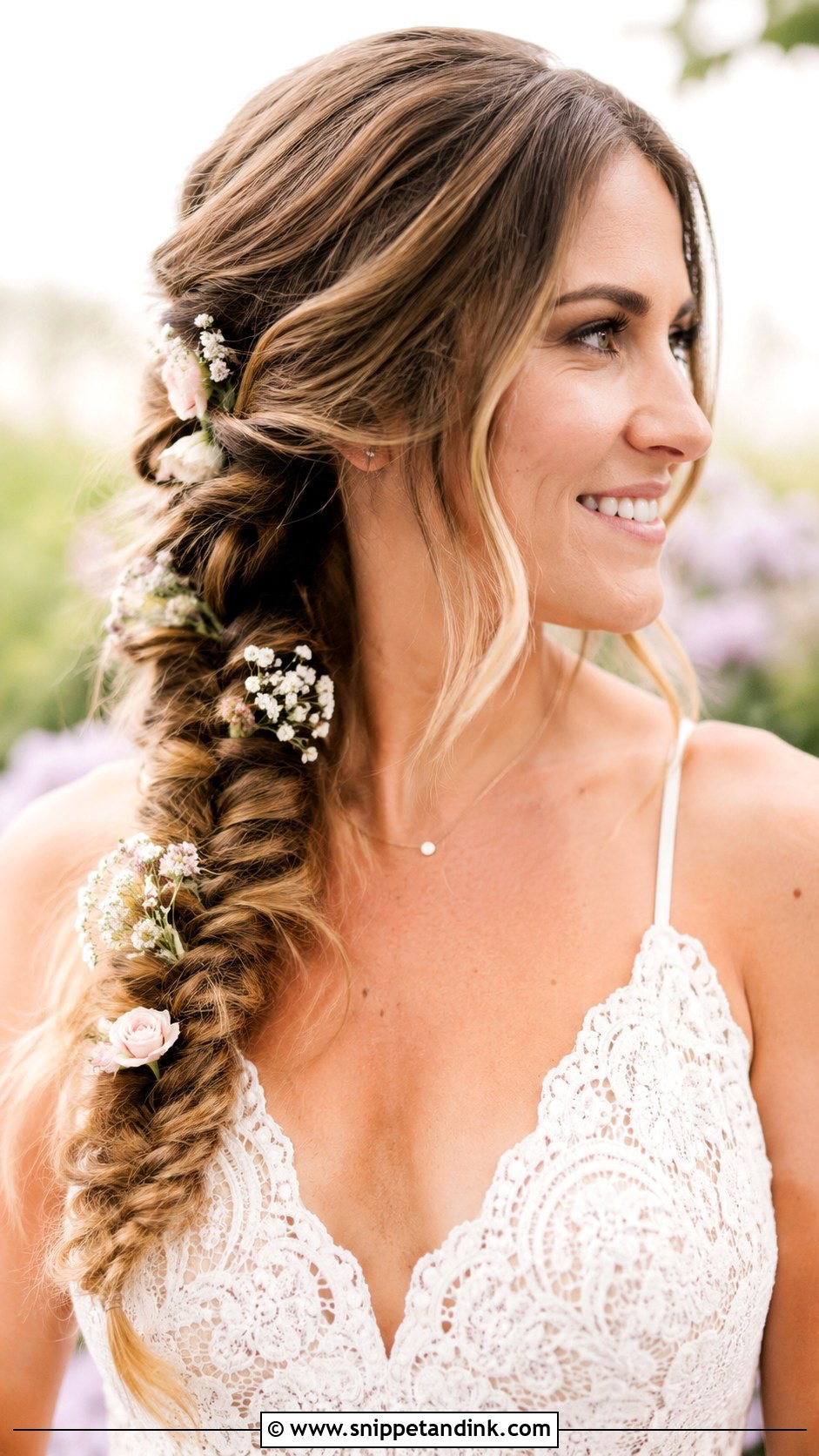 Fishtail Braid - Snippet and Ink - 25 Wedding Hair Dos
