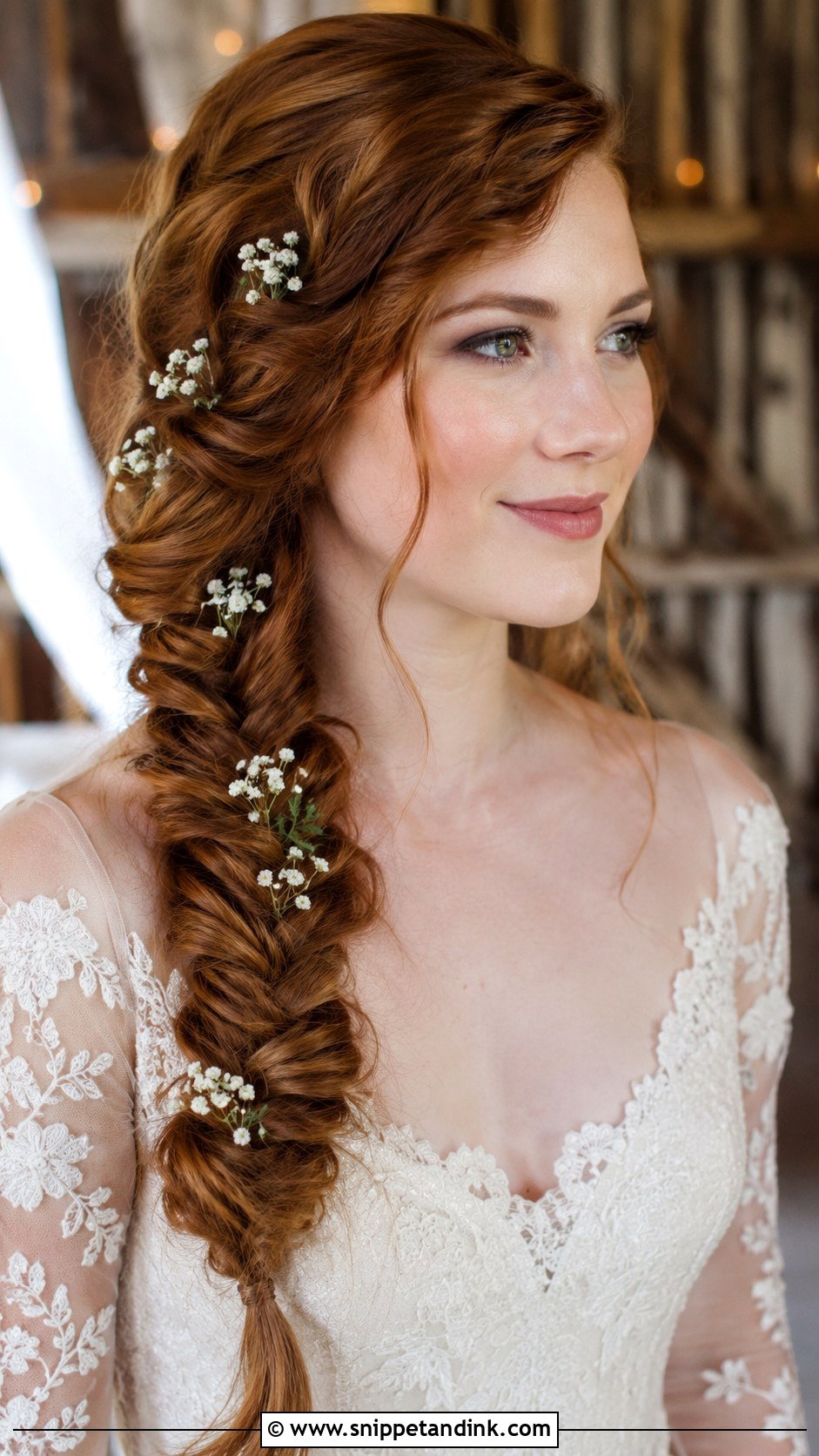 Fishtail Braid - Snippet and Ink - 30 Boho Bridal Hair Ideas
