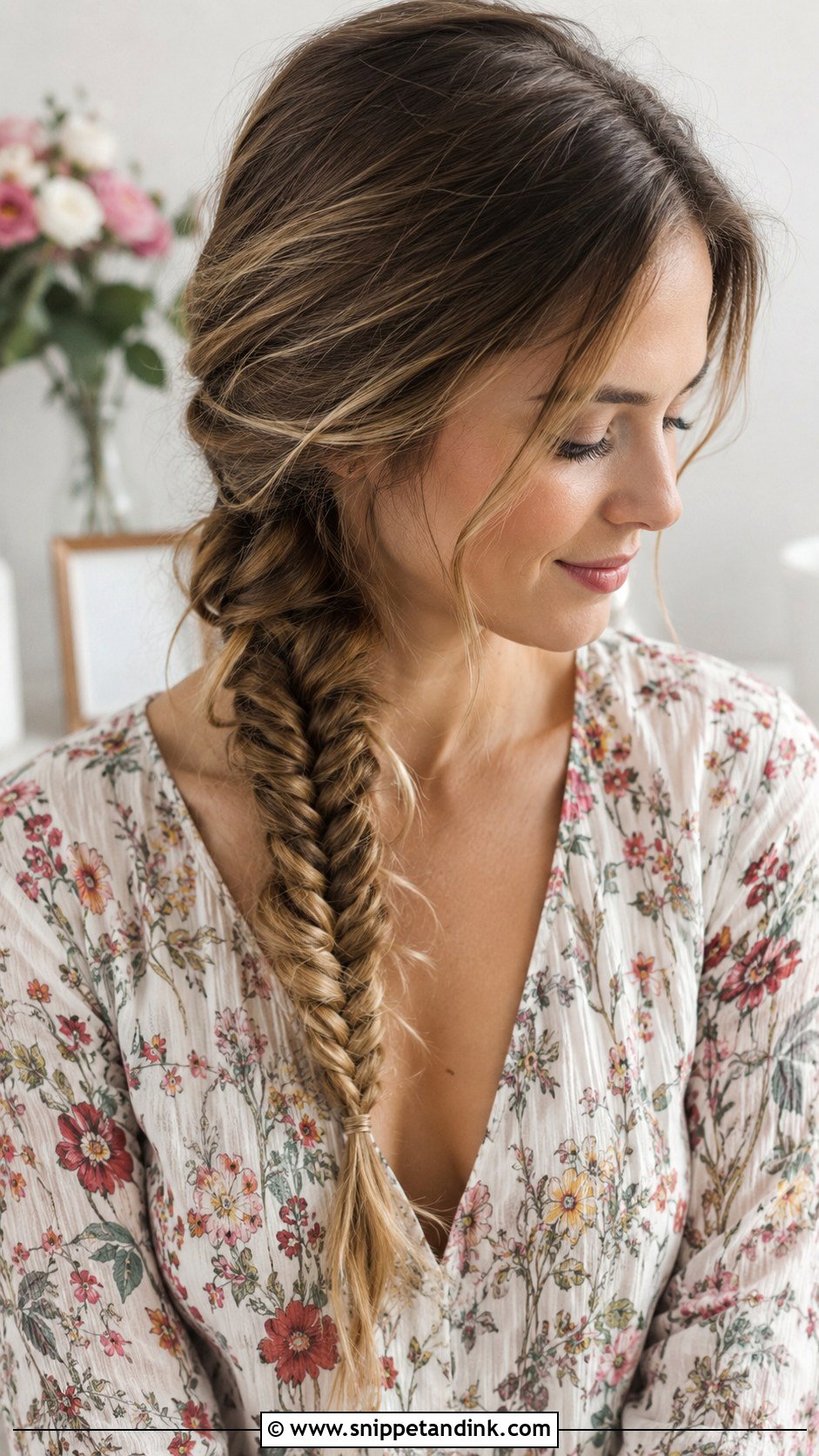 Fishtail Braid - Snippet and Ink - 30 Engagement Hair Ideas