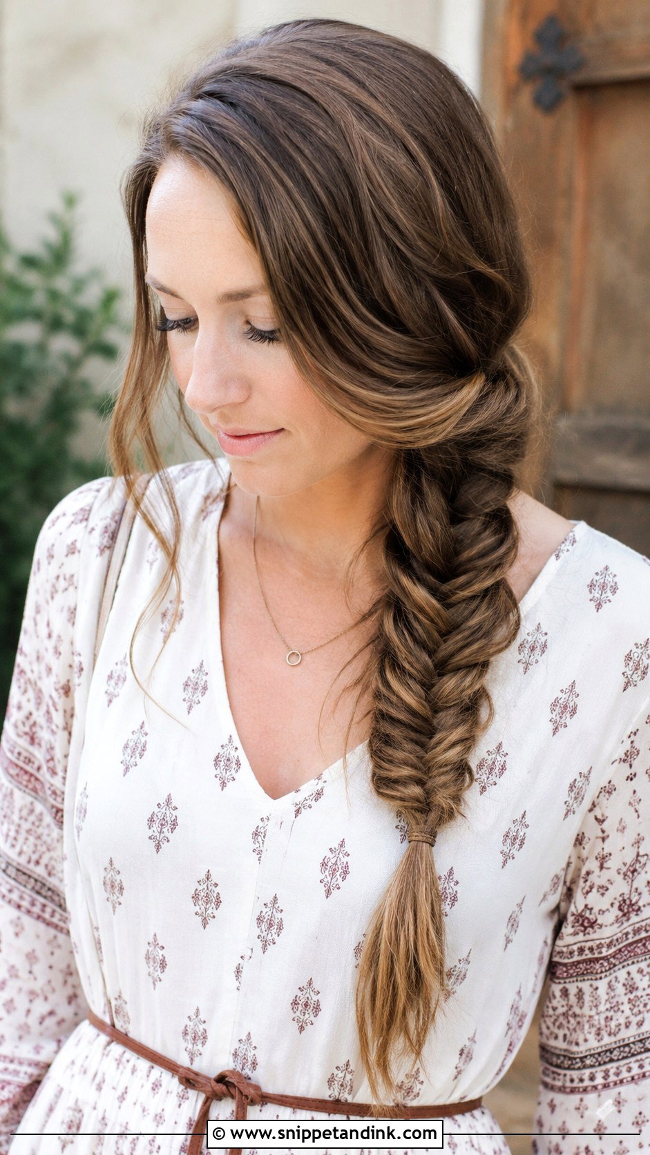 Fishtail Braid - Snippet and Ink - 30 Wedding Guest Hairstyle Ideas