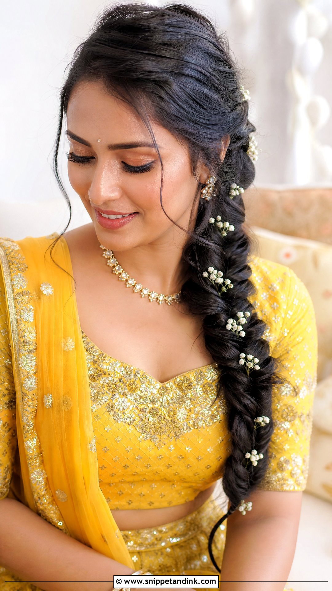 Fishtail Braid - Snippet and Ink - 20 Easy Indian Hairstyles for Wedding Guest