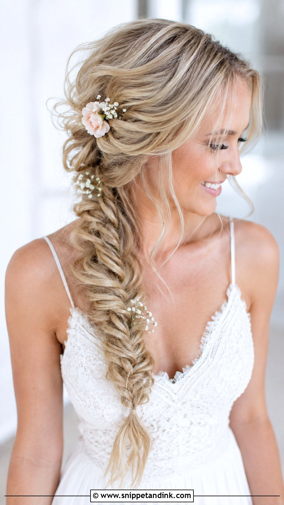 Fishtail Braid - Snippet and Ink - 35 Simple Wedding Hairstyles