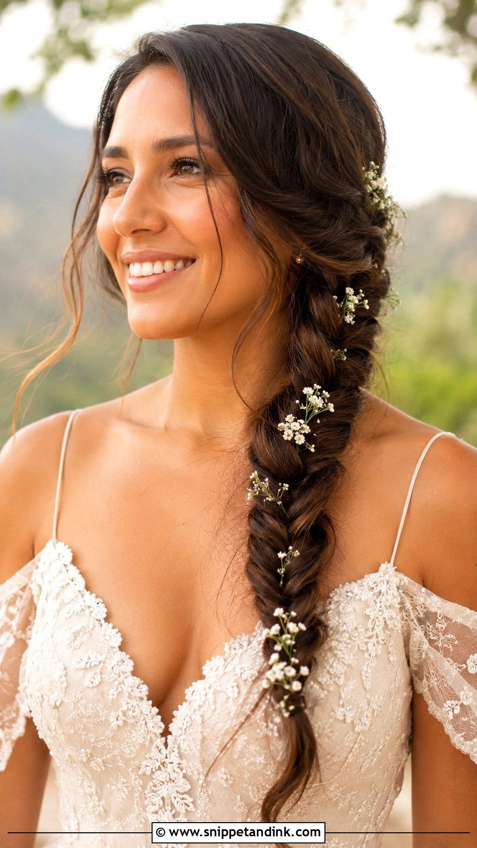 Fishtail Braid - Snippet and Ink - 35 Wedding Guest Hair Ideas