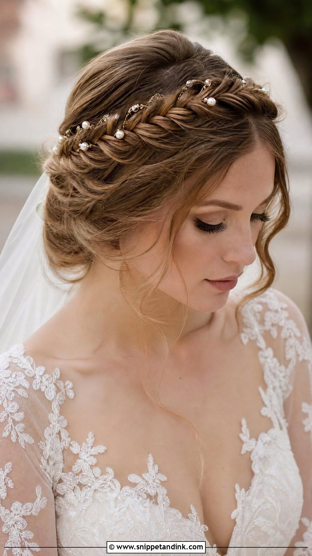 Fishtail Braid Bridal Crown - Snippet and Ink - 20 Unique Bridal Hairstyles