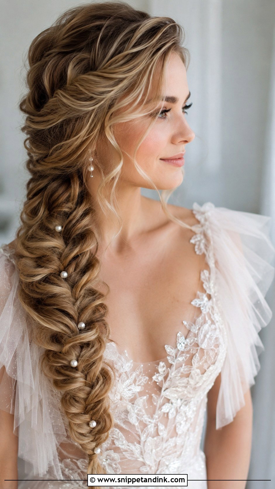 Fishtail Braid Bridal Hair - Snippet and Ink - 20 Bridal Hair with Braids