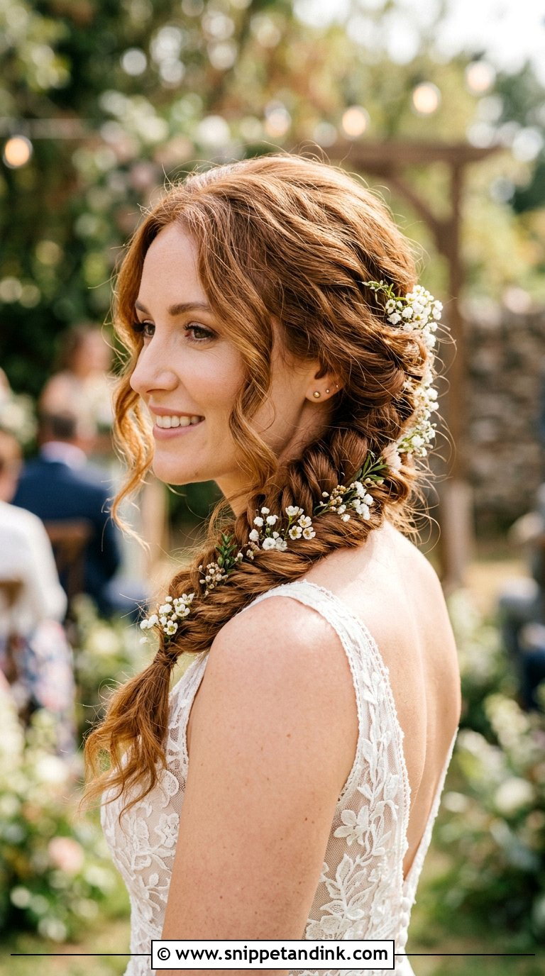 Fishtail Braid Bridal Hairstyle - Snippet and Ink - 20 Bridal Hairstyles Front View