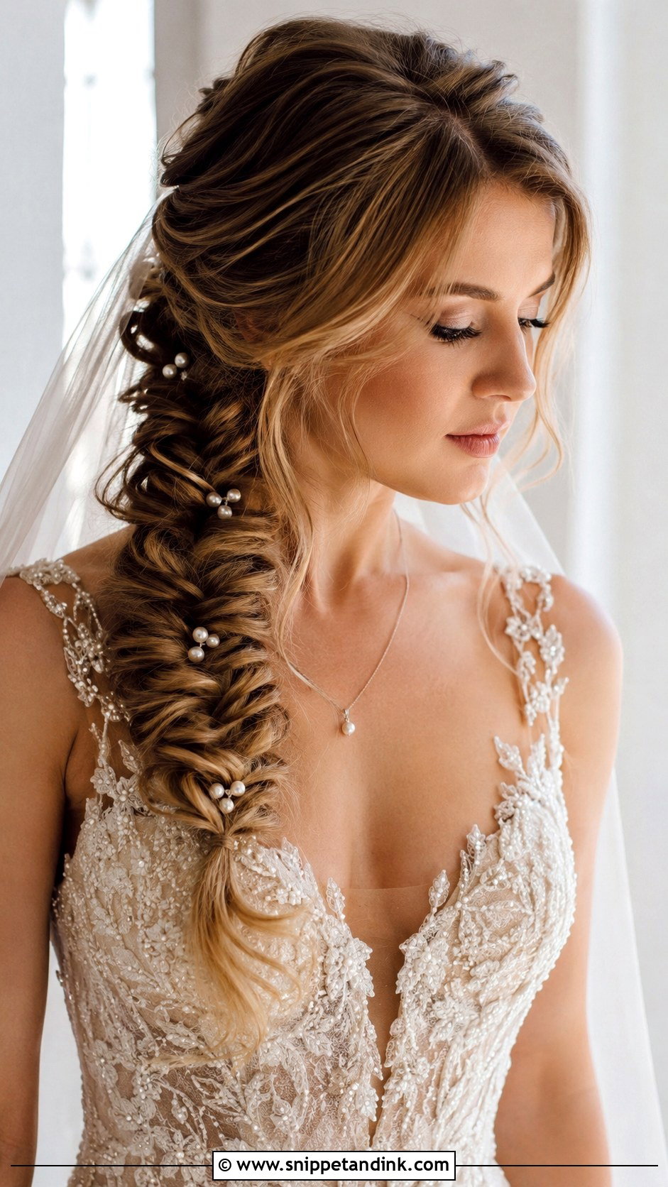 Fishtail Braid Bridal Hairstyle - Snippet and Ink - 25 Braided Wedding Hairstyles
