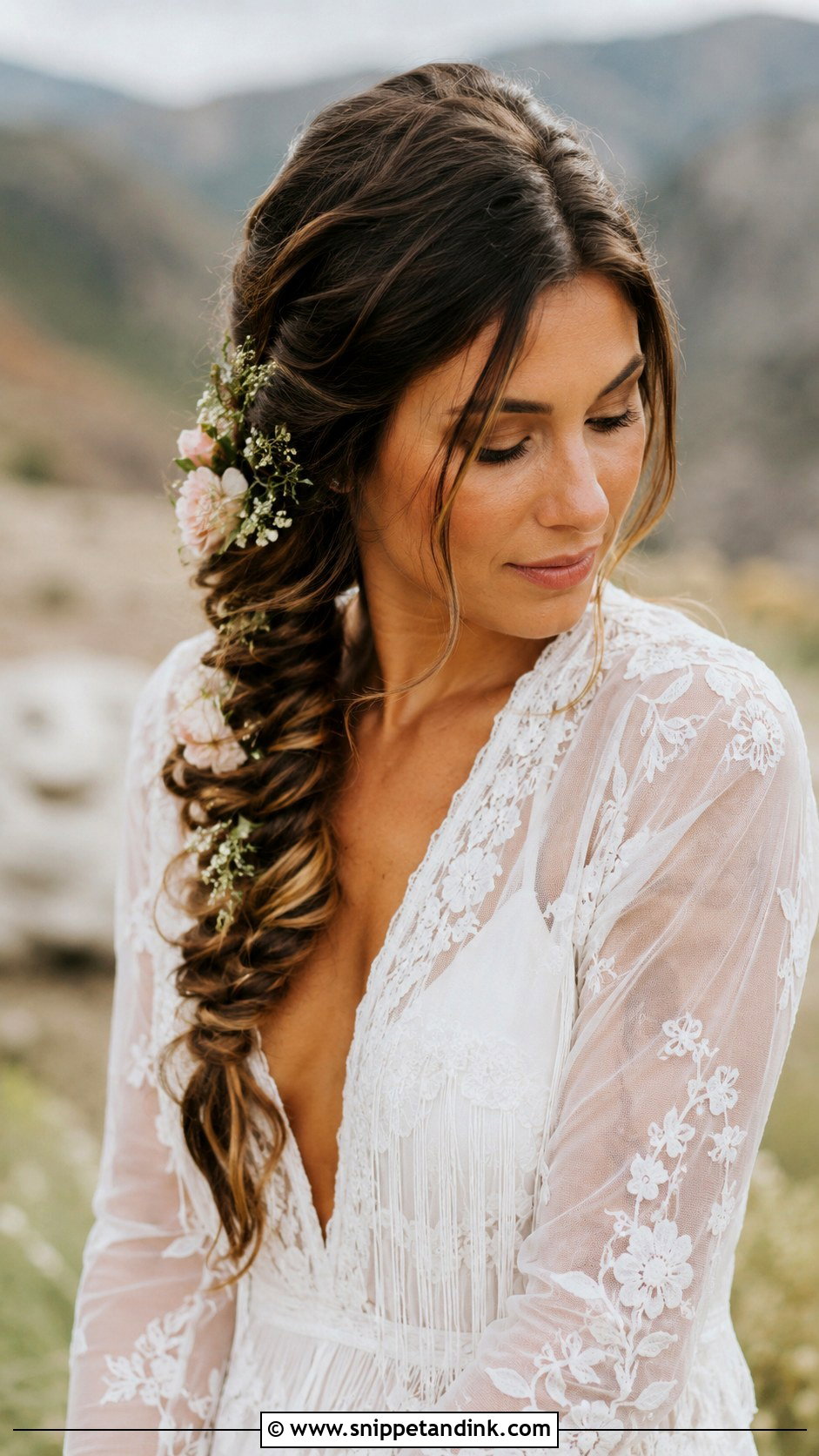 Fishtail Braid Bridal Hairstyle - Snippet and Ink - 30 Bride Hairstyle Ideas