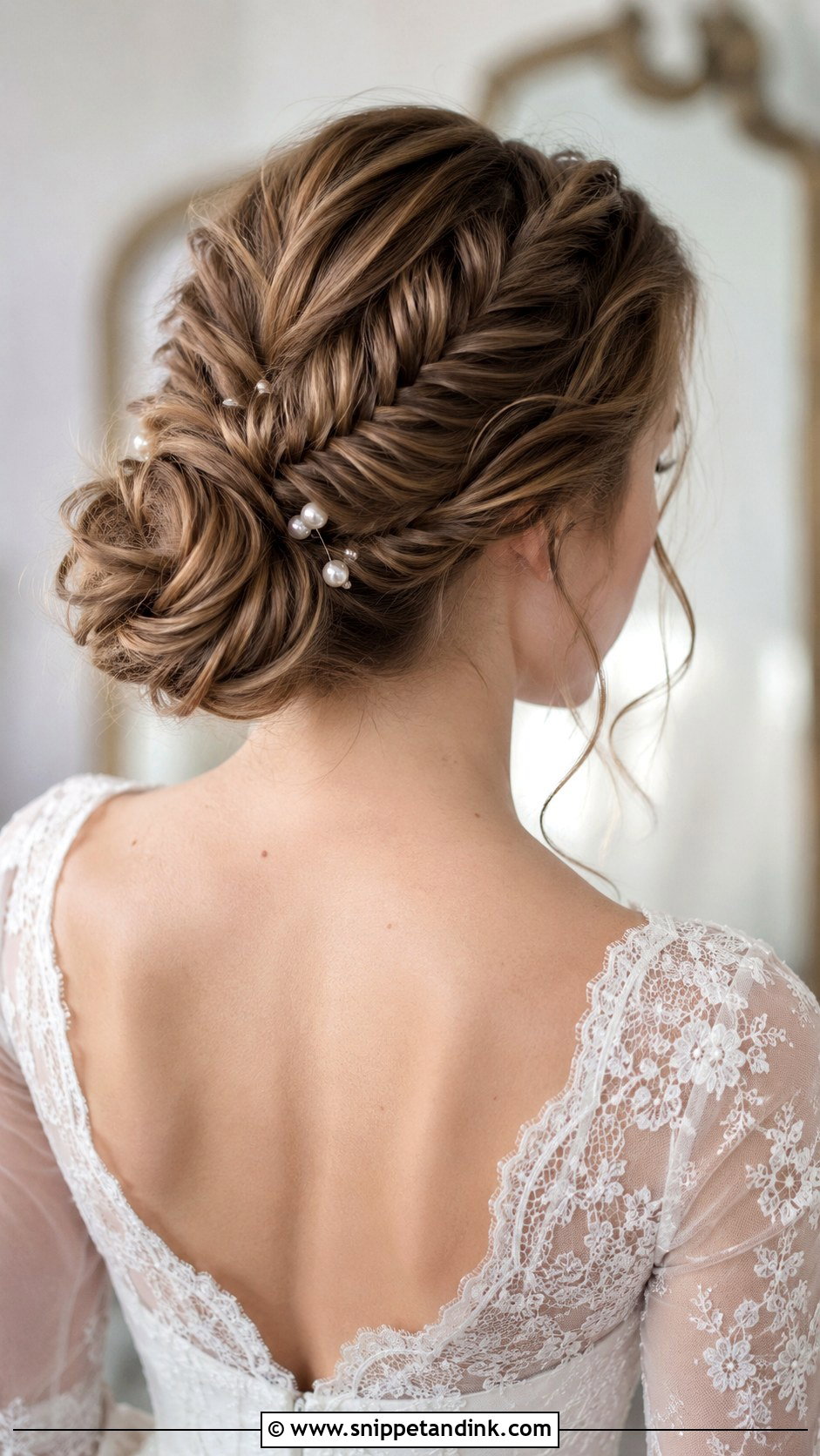 Fishtail Braid Bridal Updo - Snippet and Ink - 25 Wedding Hairdos