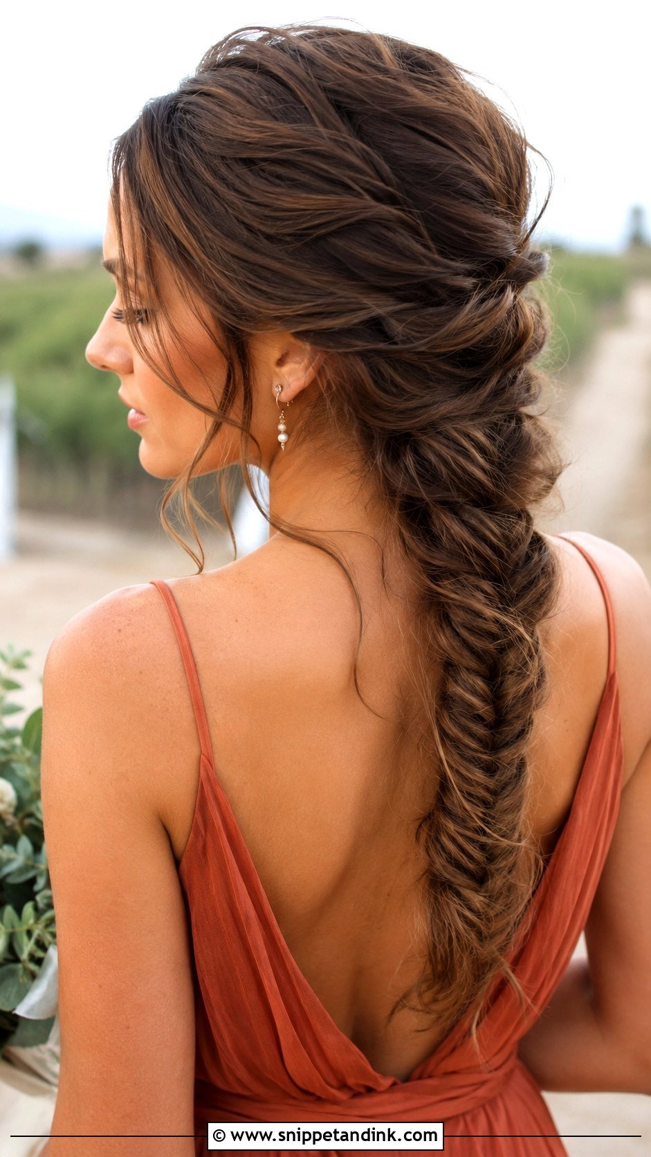 Fishtail Braid Bridesmaid Hair - Snippet and Ink - 35 Bridesmaid Hair Ideas