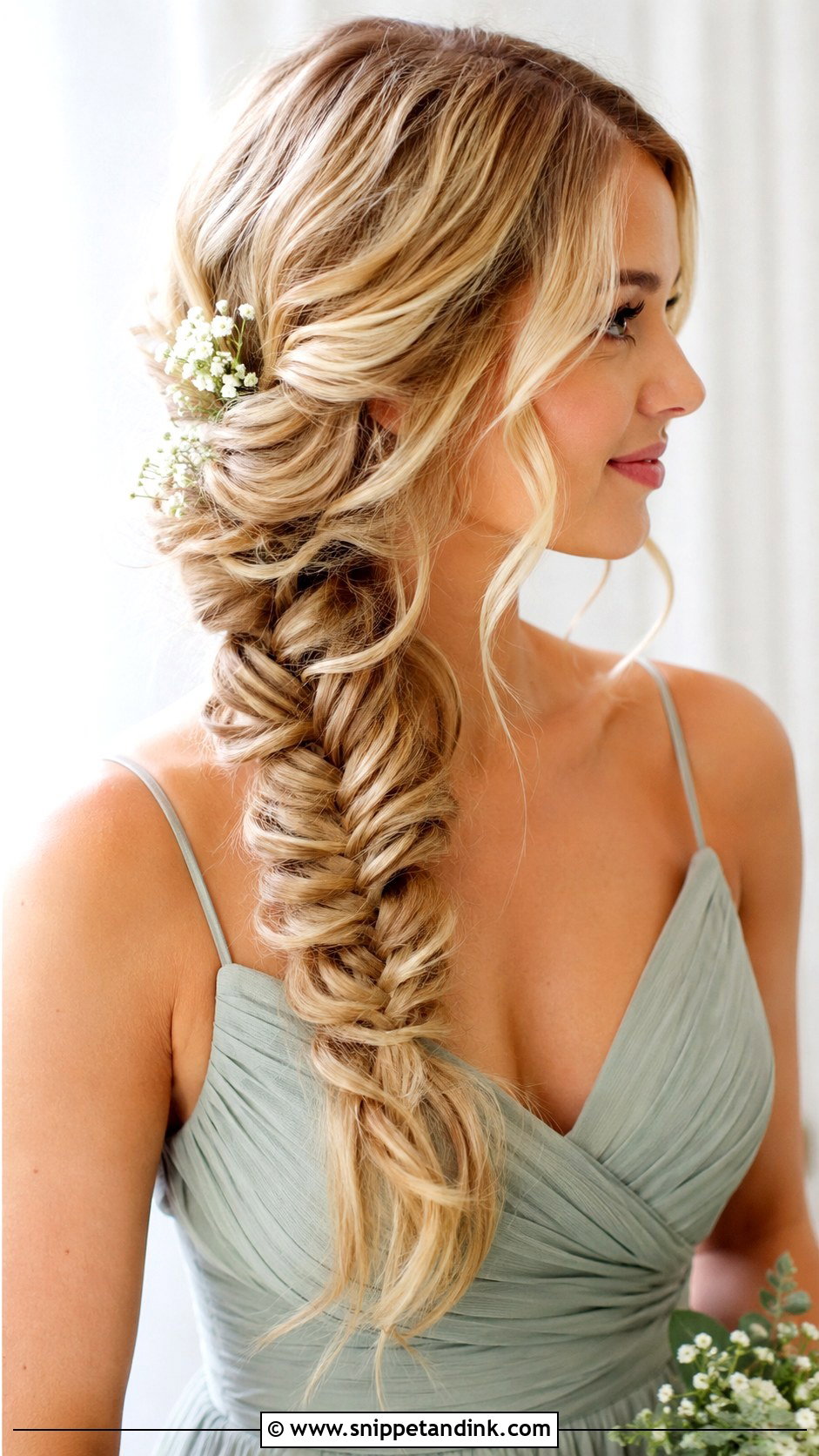 Fishtail Braid Bridesmaid Hair - Snippet and Ink - 20 Wedding Hair Ideas for Bridesmaids