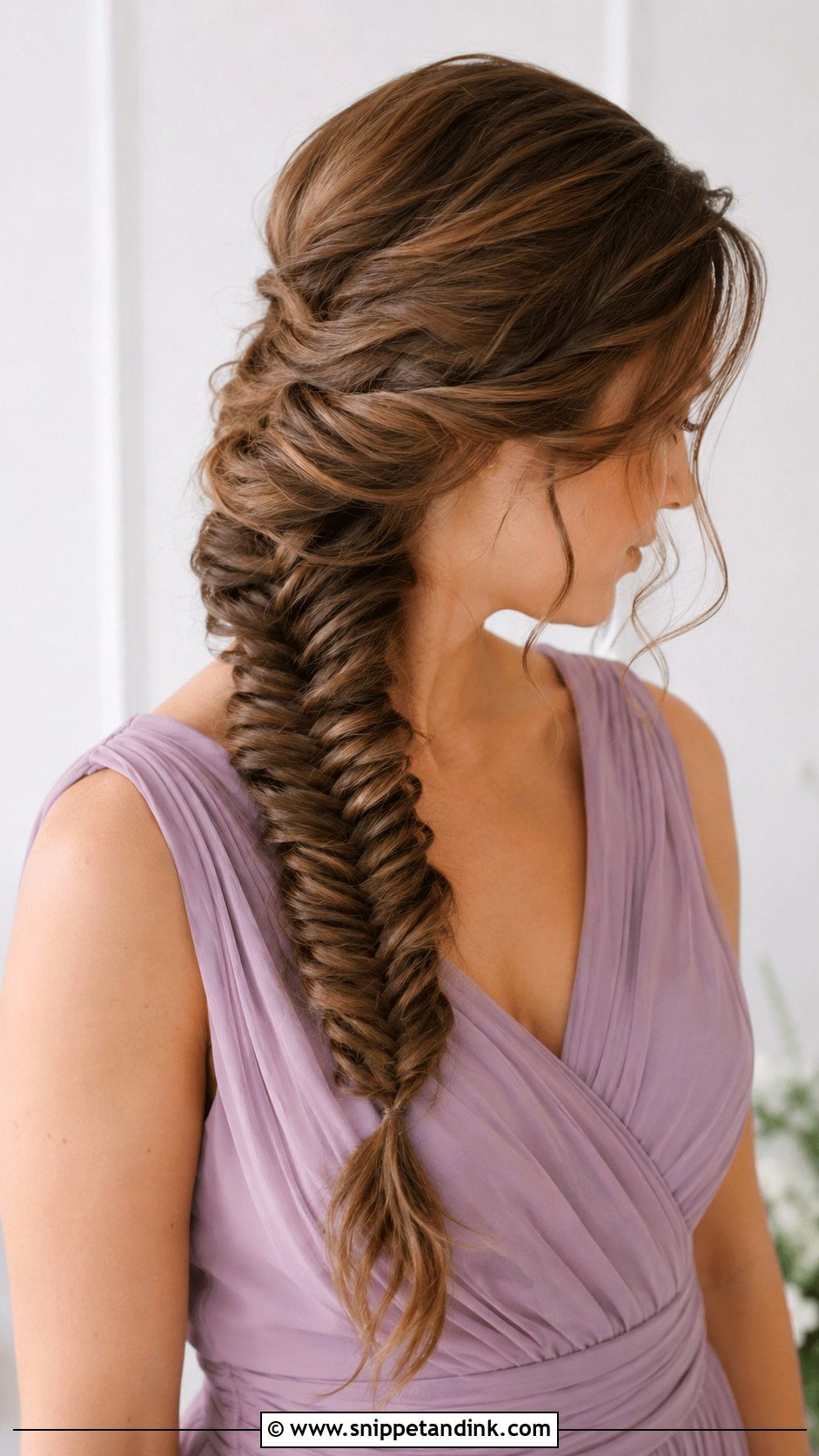 Fishtail Braid Bridesmaid Hair Brown Hair - Snippet and Ink - 20 Bridesmaid Hairstyles Brown Hair