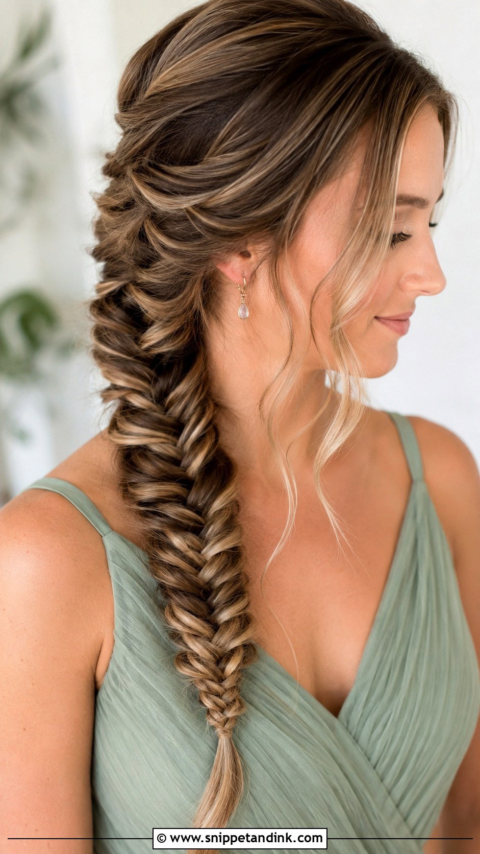 Fishtail Braid Bridesmaid Hairdo - Snippet and Ink - 20 Hairdo for Bridesmaid Ideas