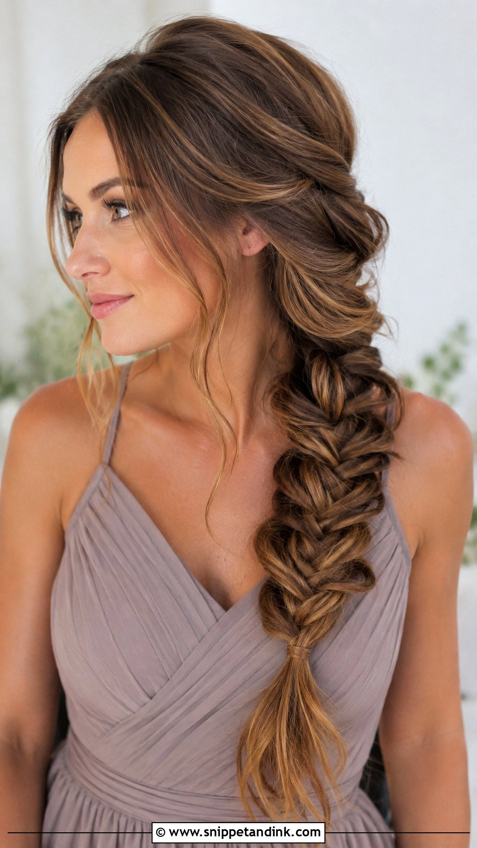 Fishtail Braid Bridesmaid Hairstyle - Snippet and Ink - 30 Hairstyle for Bridesmaid Ideas