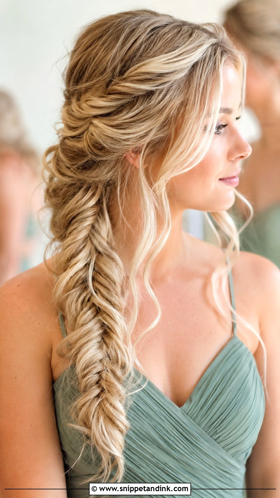 Fishtail Braid Bridesmaid Hairstyle - Snippet and Ink - 20 Bridesmaid Looks Hairstyles