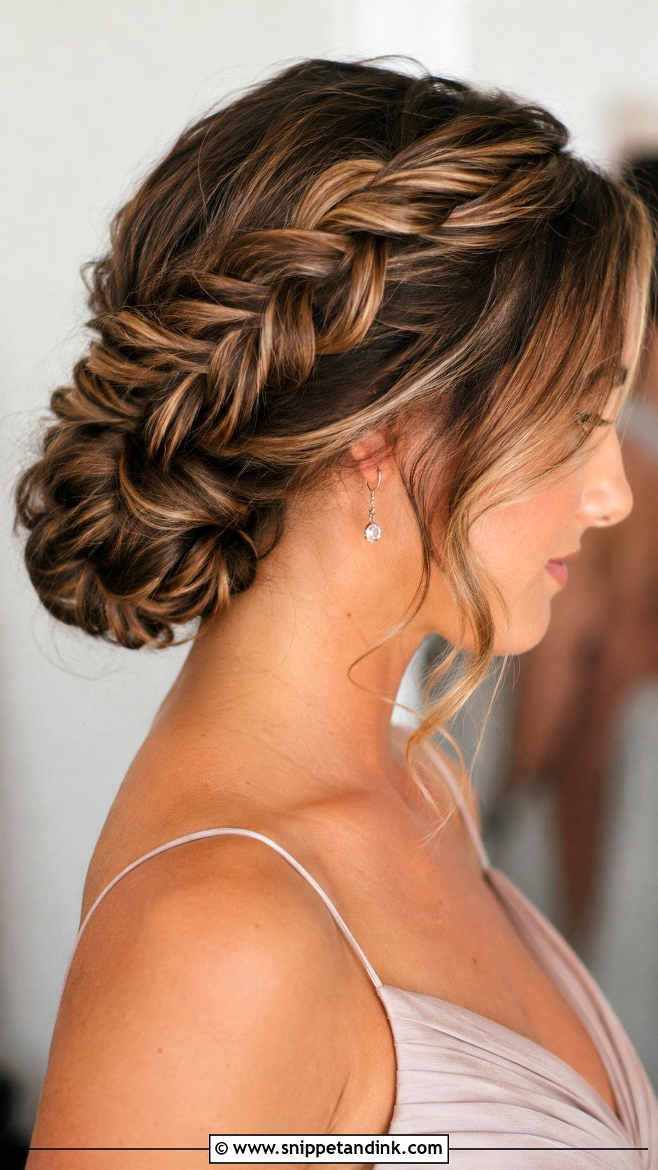 Fishtail Braid Bridesmaid Updo - Snippet and Ink - 20 Bridesmaid Updos for Long Hair