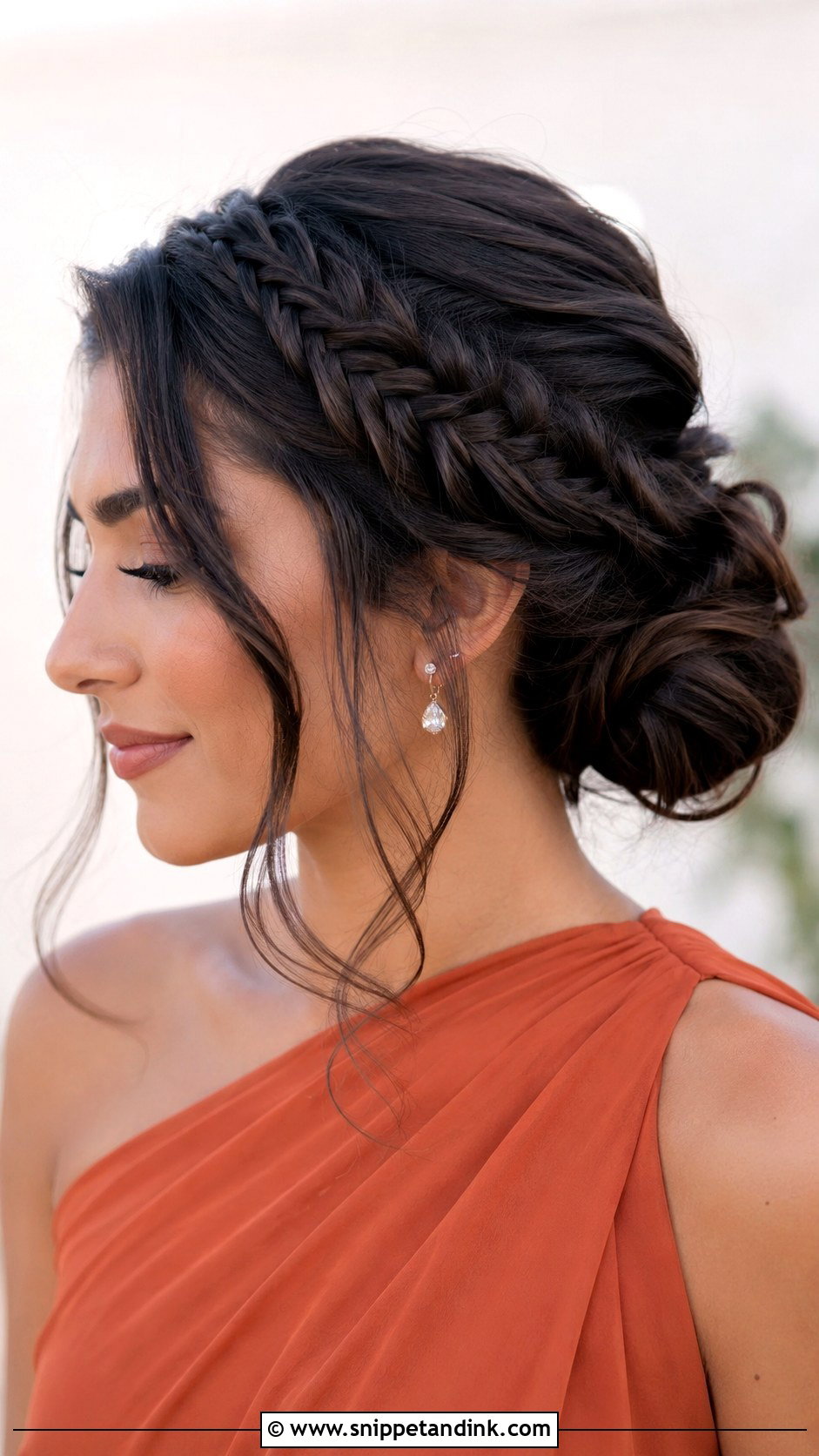 Fishtail Braid Bridesmaid Updo - Snippet and Ink - 20 Updos Bridesmaid Hair