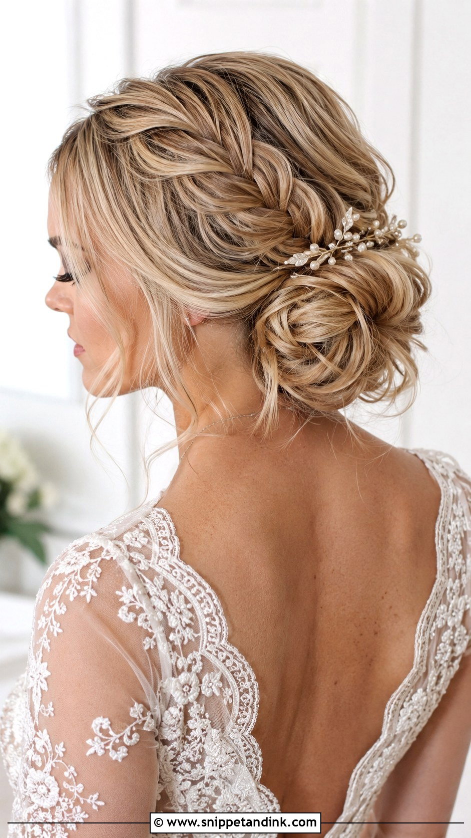 Fishtail Braid Bun Bride Updo For Long Hair - Snippet and Ink - 20 Bride Updo Hairstyles for Long Hair