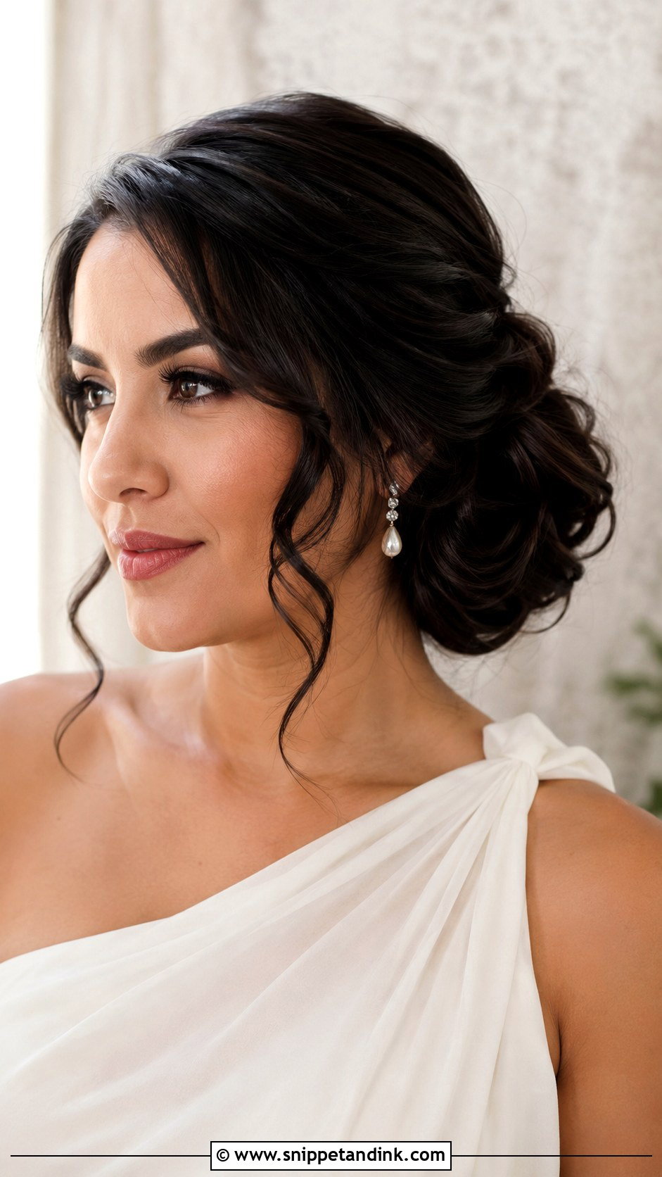 Fishtail Braid Bun Wedding Upstyle - Snippet and Ink - 15 Wedding Upstyles Medium Length Ideas