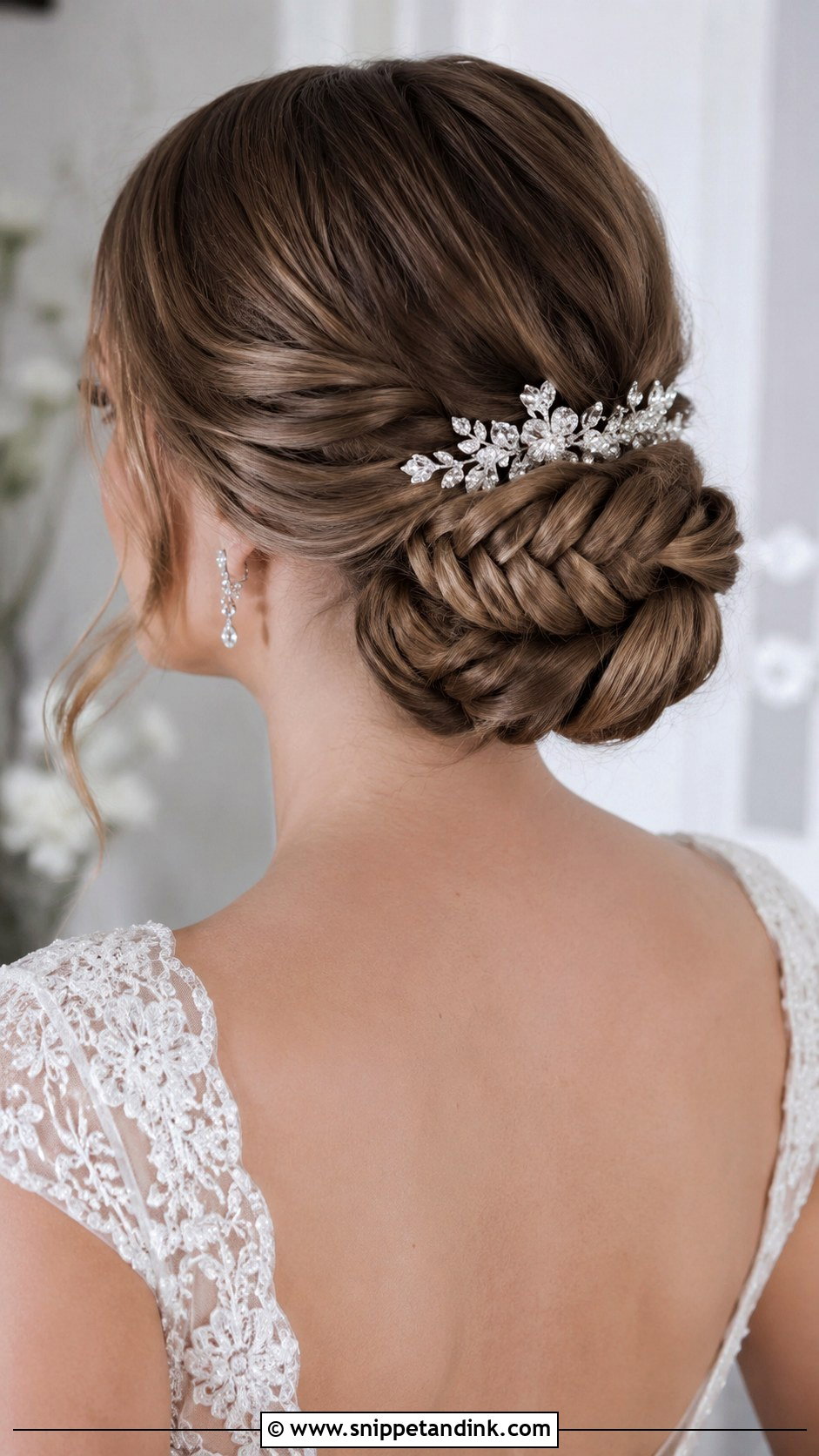 Fishtail Braid Chignon - Snippet and Ink - 20 Fishtail Wedding Hair Ideas