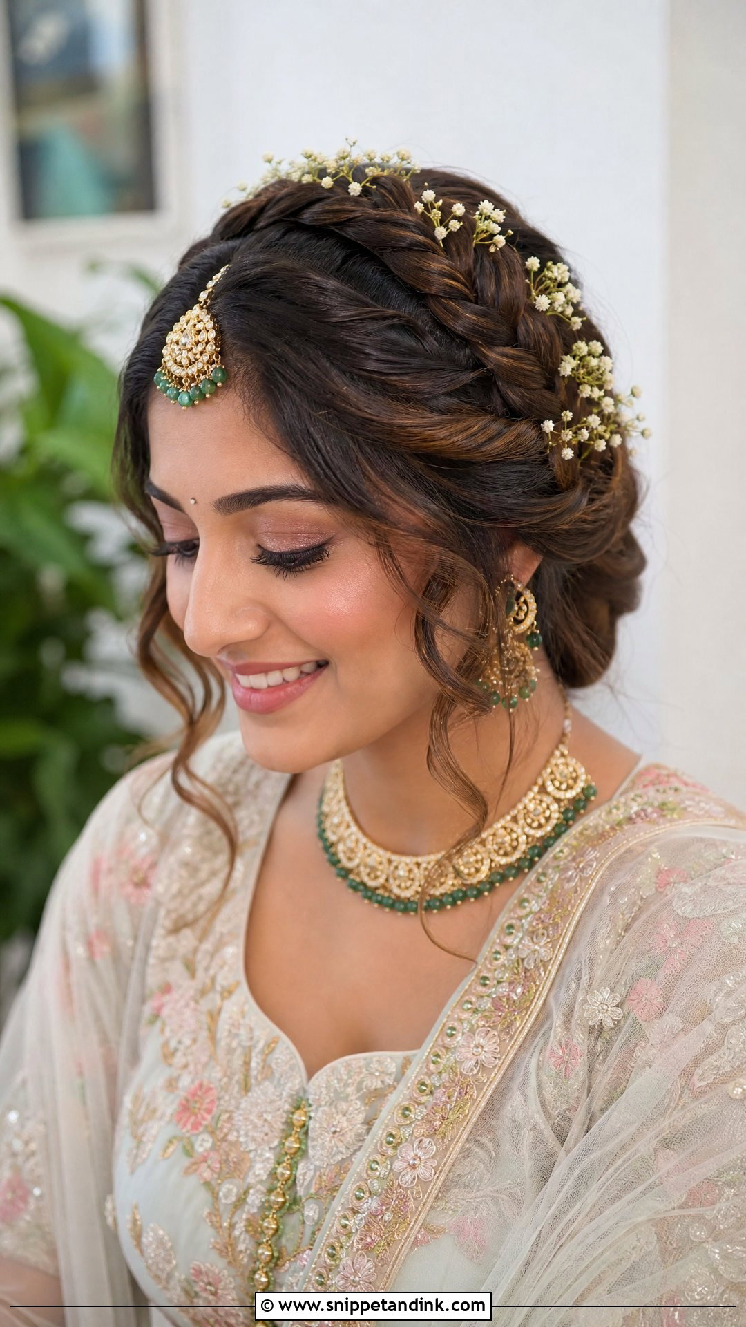 Fishtail Braid Crown - Snippet and Ink - 20 Fishtail Braid Hairstyles Indian Wedding