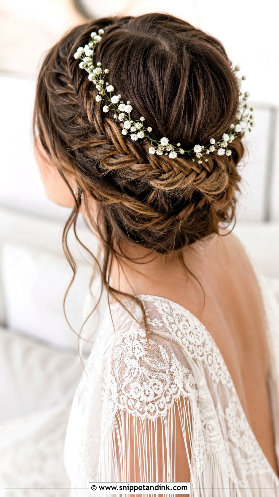 Fishtail Braid Crown - Snippet and Ink - 20 Fishtail Wedding Hair Ideas