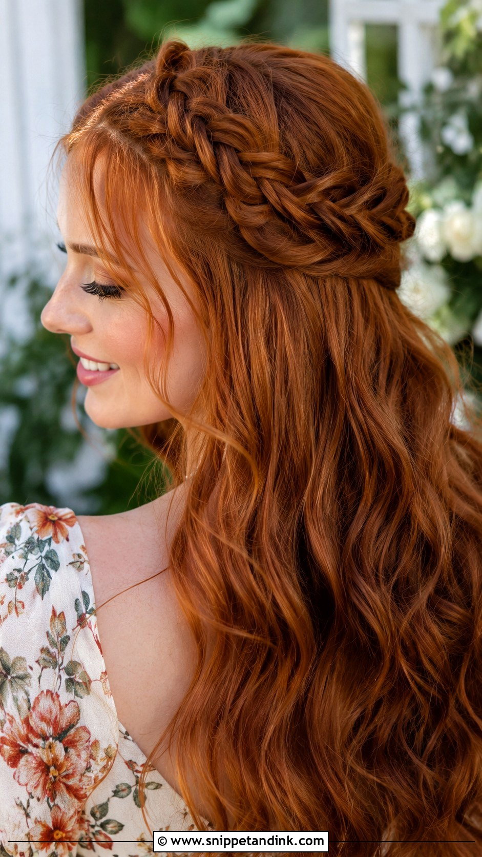 Fishtail Braid Crown - Snippet and Ink - 20 Hairstyle for a Wedding Guest Ideas