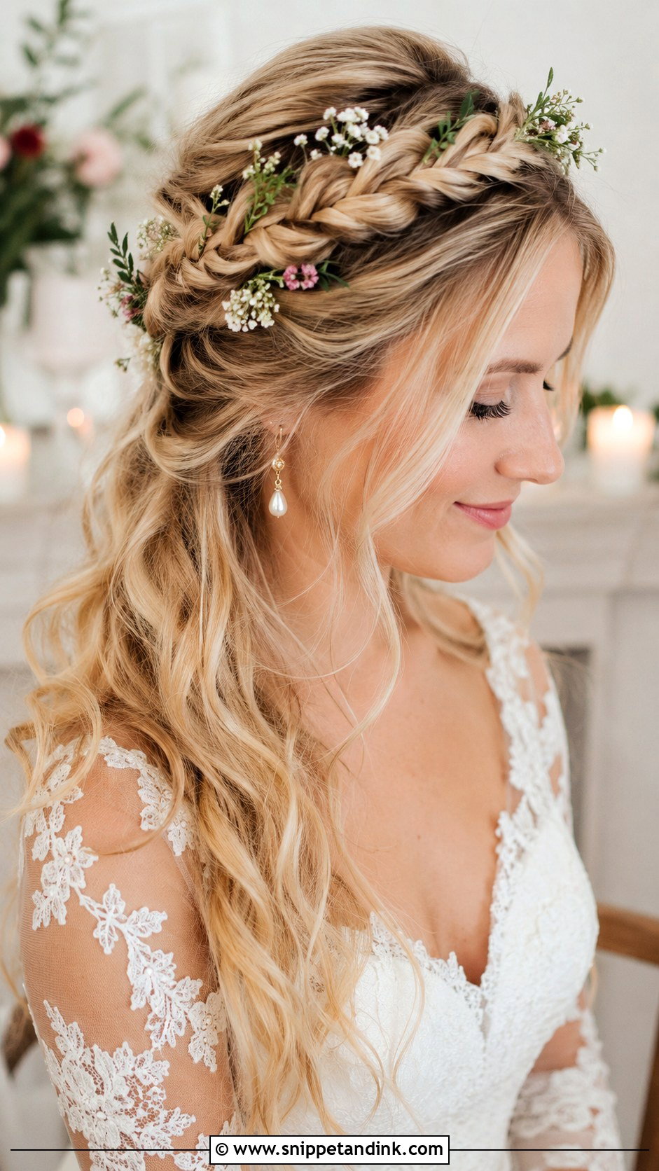 Fishtail Braid Crown - Snippet and Ink - 25 Braided Wedding Hair Ideas