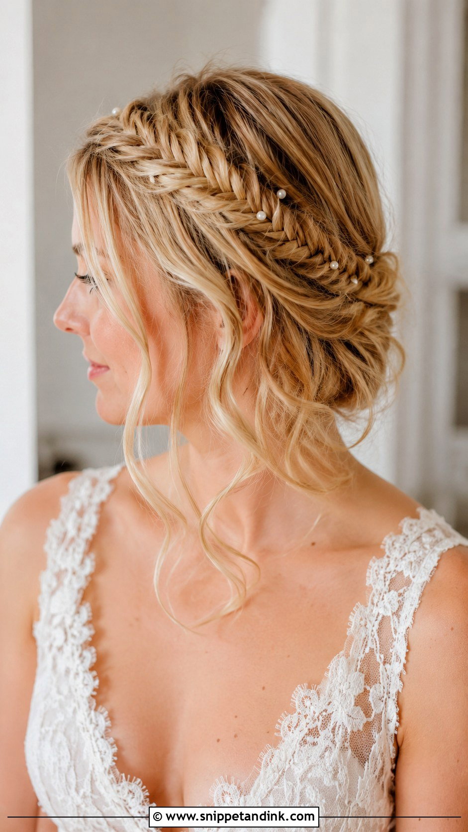 Fishtail Braid Crown Halo - Snippet and Ink - 20 Crown Wedding Hair Ideas