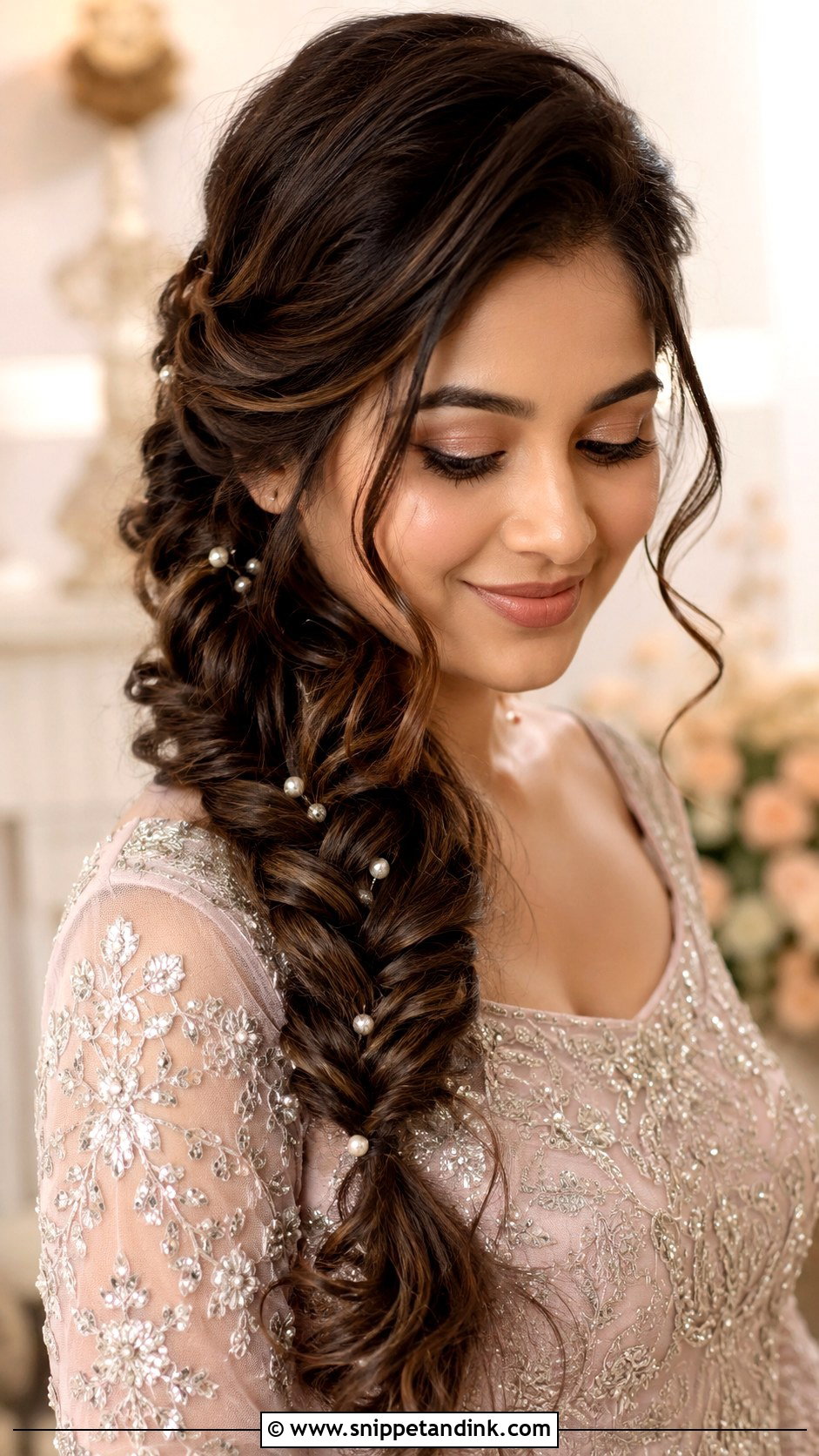 Fishtail Braid Engagement Hairstyle - Snippet and Ink - 20 Bridal Hairstyle for Engagement Ideas