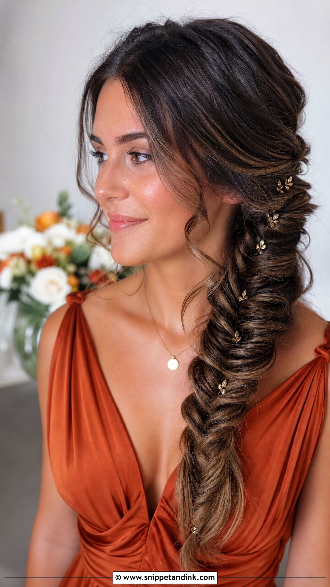 Fishtail Braid For Fall Wedding Guest Hair - Snippet and Ink - 15 Fall Wedding Guest Hair Ideas