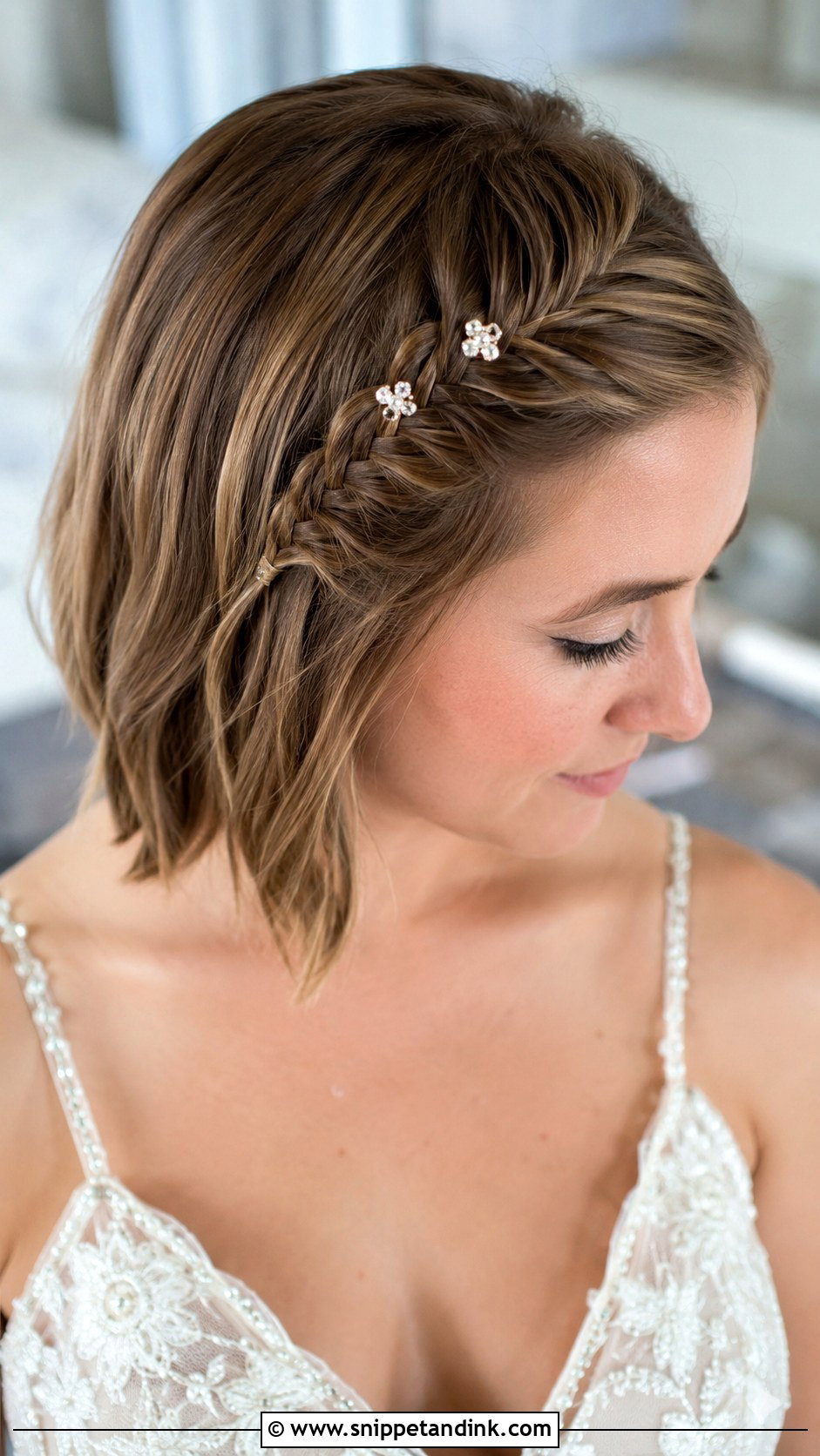 Fishtail Braid For Short Hair - Snippet and Ink - 20 Fishtail Wedding Hair Ideas