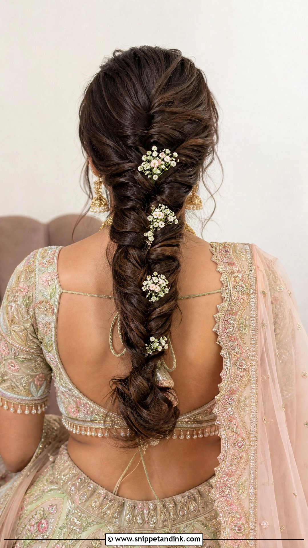 Fishtail Braid From The Crown - Snippet and Ink - 20 Roka Hairstyle for Bride Ideas