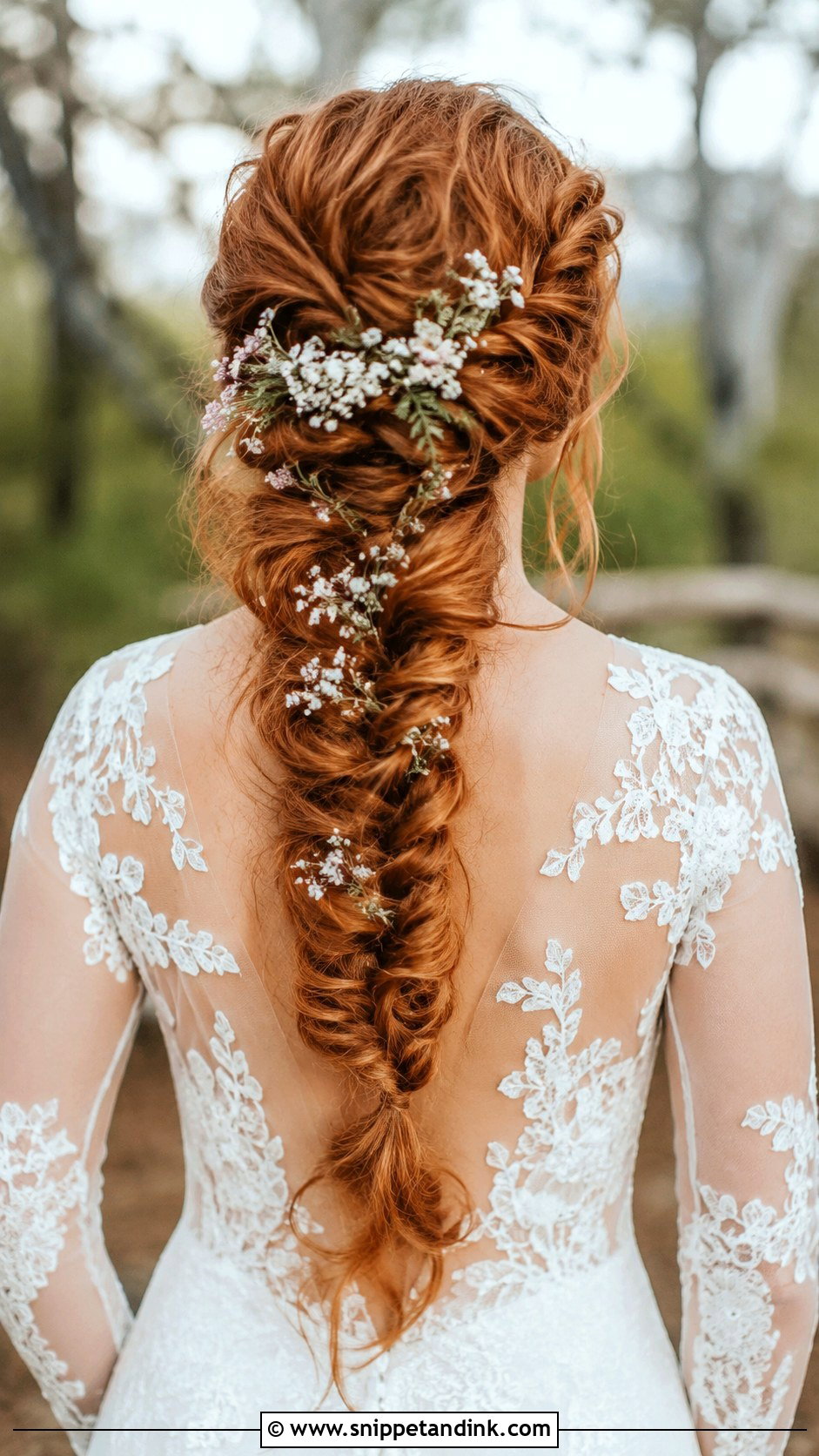 Fishtail Braid Mermaid Wedding Hair - Snippet and Ink - 20 Mermaid Wedding Hair Ideas