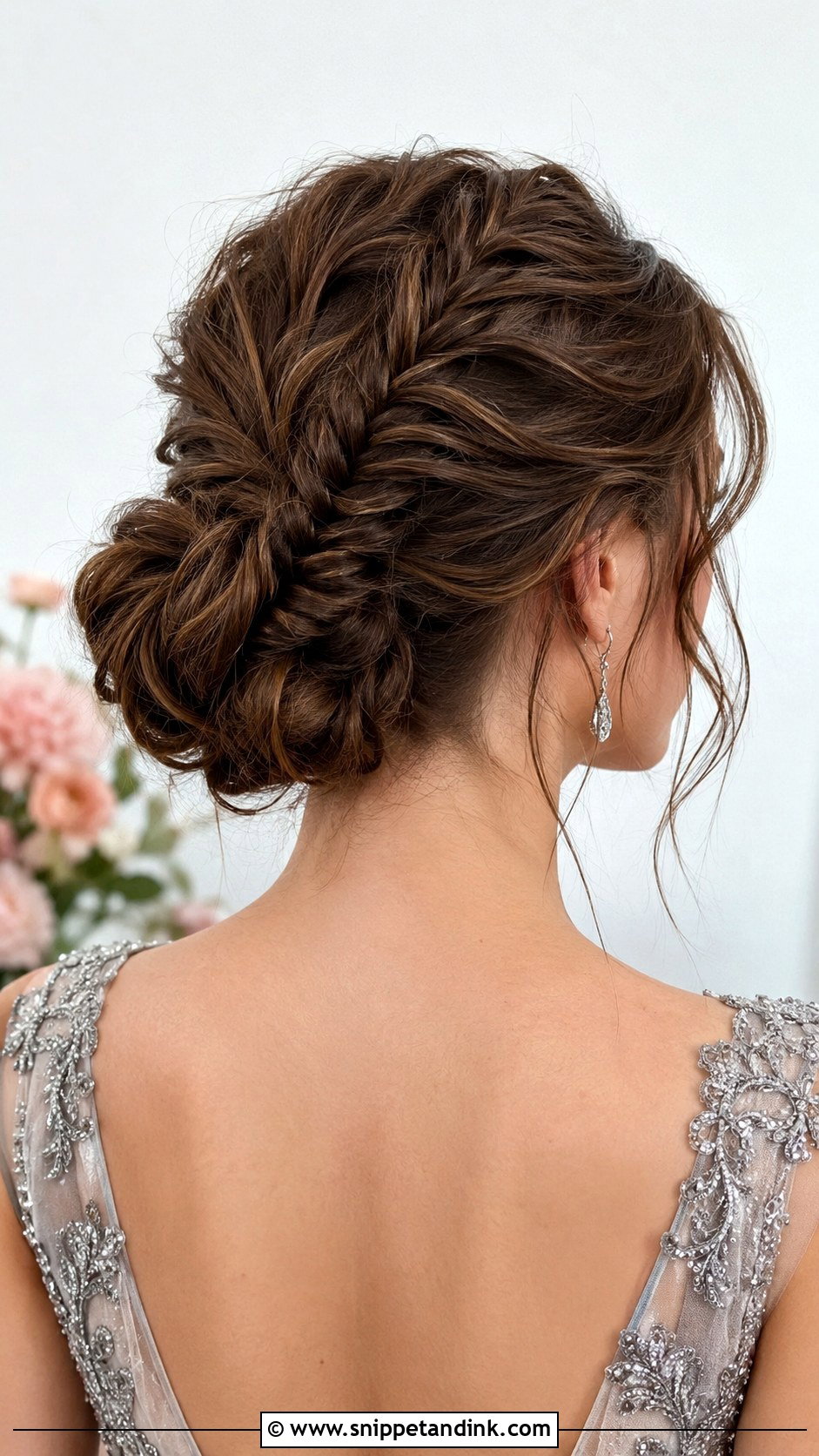 Fishtail Braid Updo - Snippet and Ink - 20 Long Black Tie Hairstyles