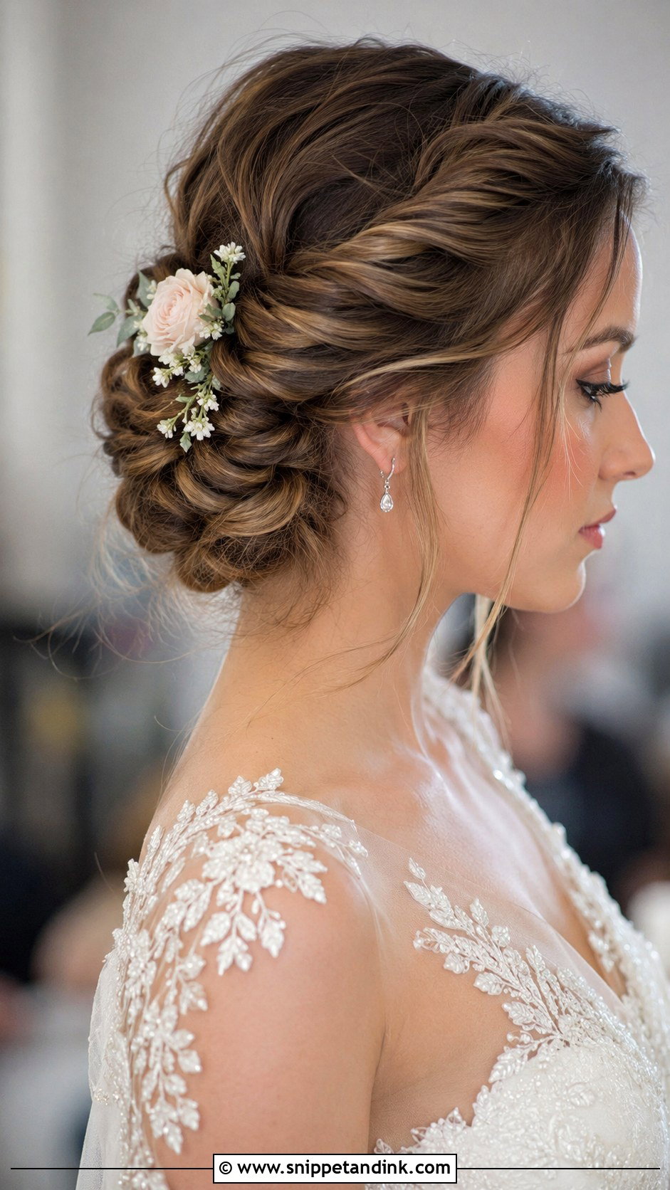 Fishtail Braid Updo - Snippet and Ink - 25 Bridal Up Do Ideas