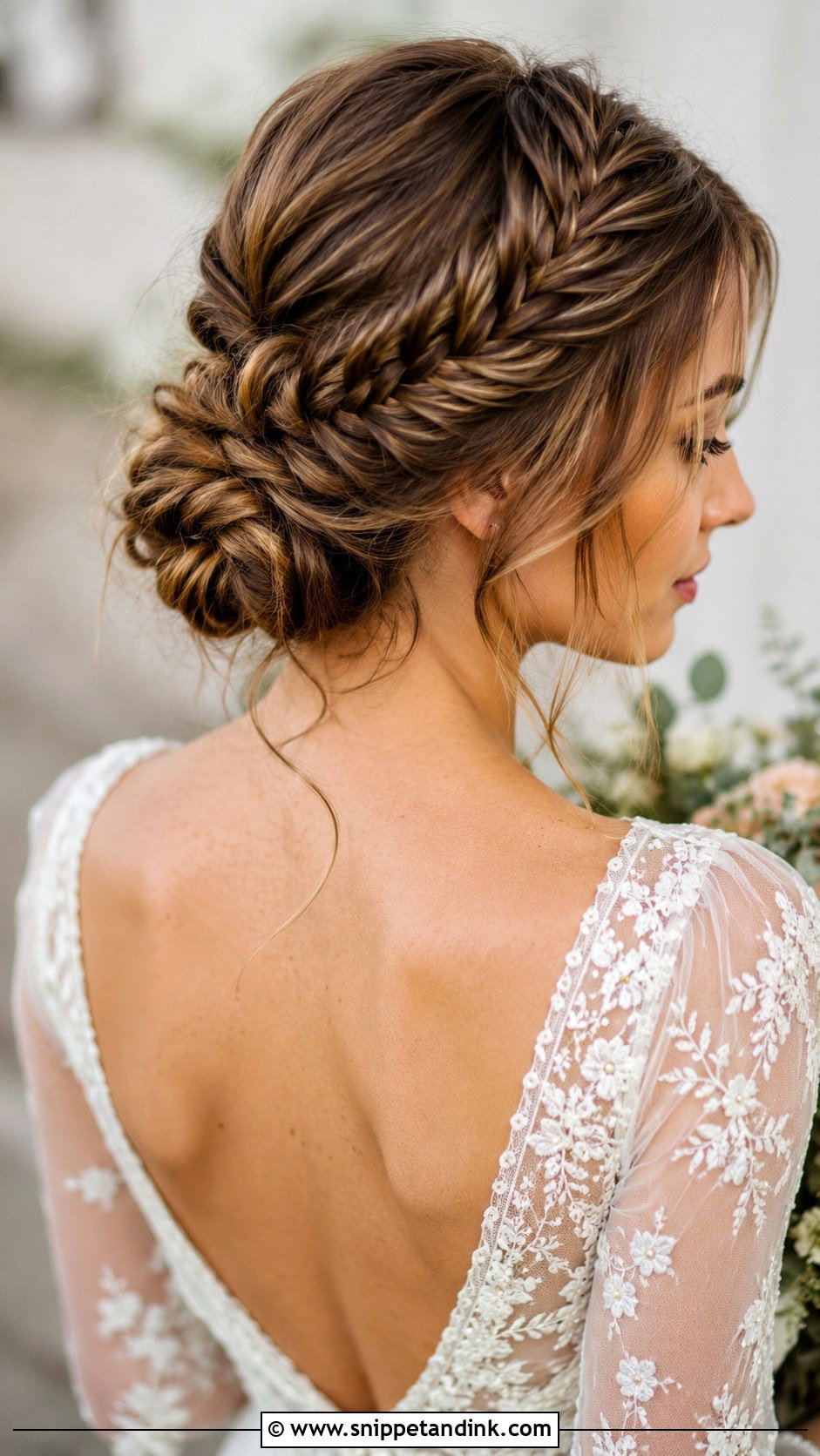 Fishtail Braid Updo - Snippet and Ink - 30 Hair for Wedding Ideas