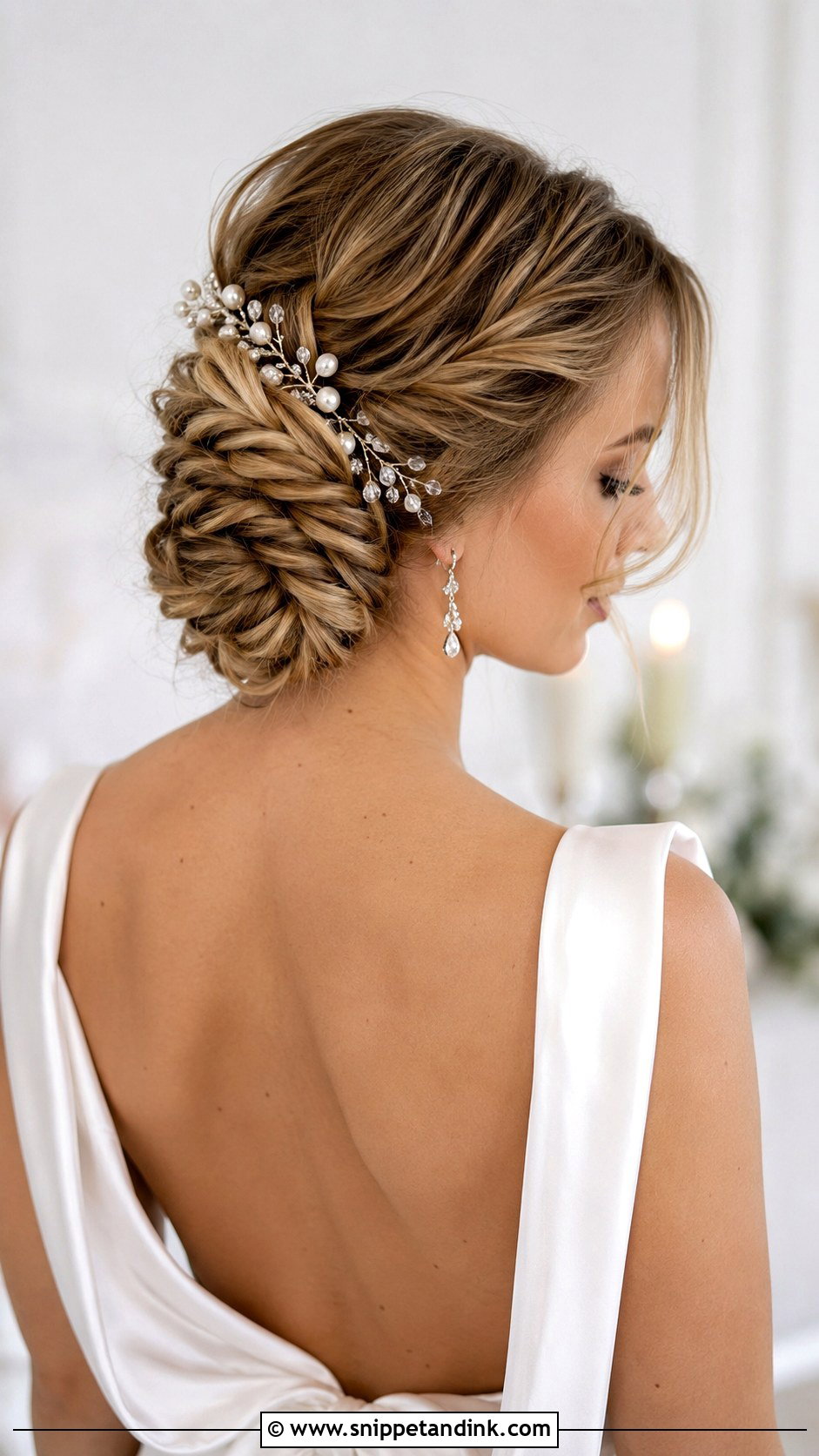 Fishtail Braid Updo - Snippet and Ink - 20 Braided Bridal Hair Ideas
