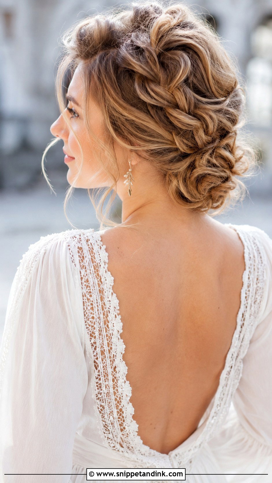 Fishtail Braid Updo - Snippet and Ink - 30 Wedding Hair Do Ideas