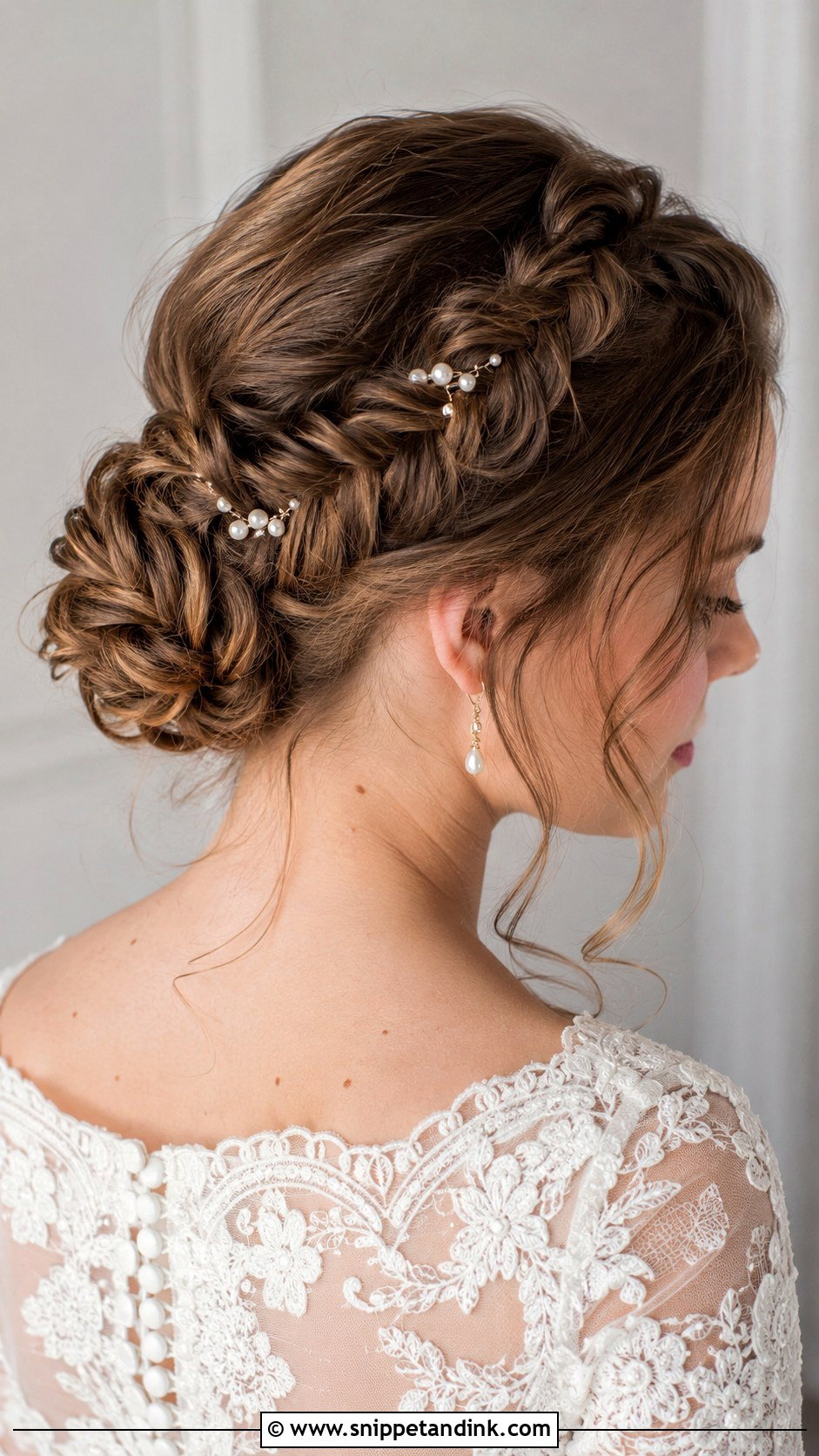 Fishtail Braid Updo - Snippet and Ink - 20 Long Hair Wedding Hairstyle Ideas
