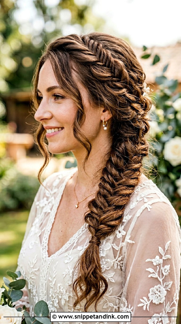 Fishtail Braid Updo - Snippet and Ink - 20 Bride Hairdo Ideas