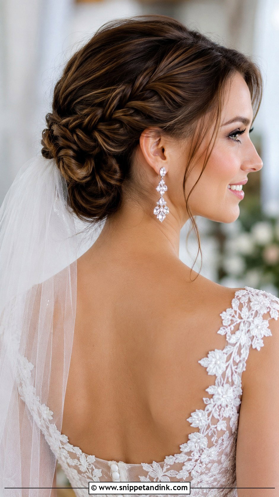 Fishtail Braid Updo for Brides - Snippet and Ink - 20 Bride Braided Hairstyles