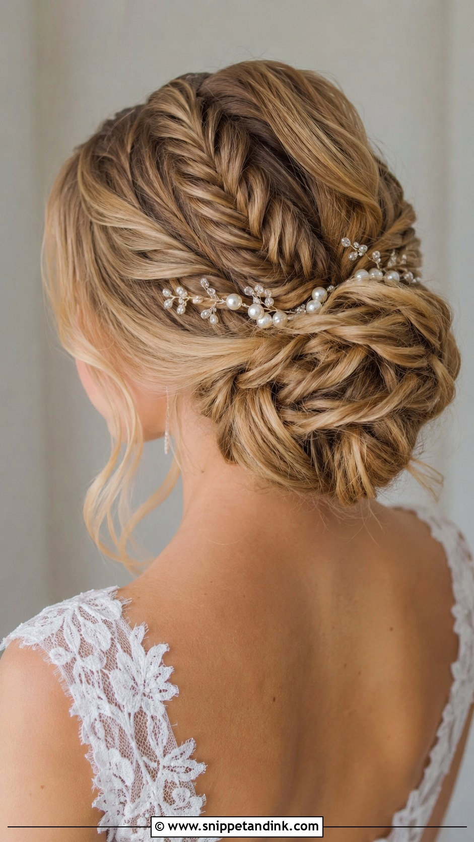 Fishtail Braid Updo for Wedding - Snippet and Ink - 20 Wedding Updo Tutorial Ideas
