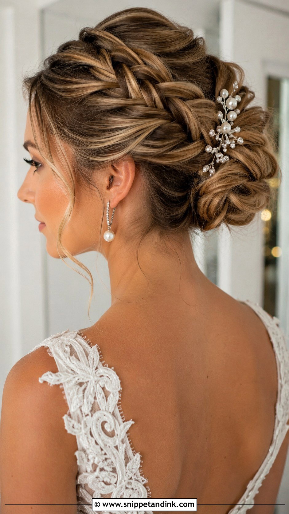 Fishtail Braid Updo for Wedding - Snippet and Ink - 25 Braided Hairstyles for Wedding