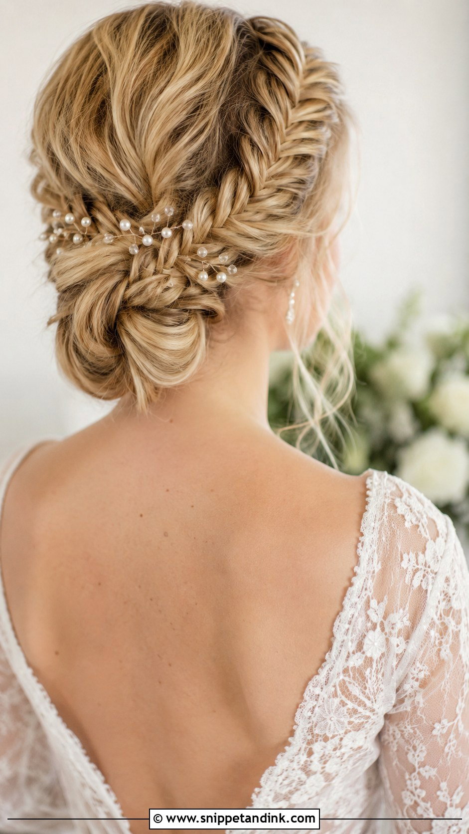 Fishtail Braid Updo for Wedding - Snippet and Ink - 30 Updo Hairstyles for Wedding