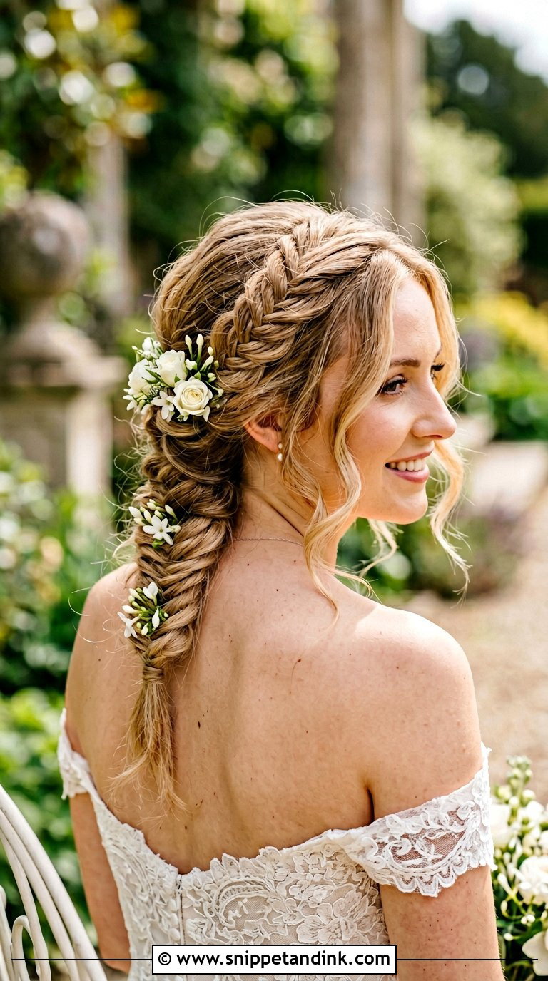 Fishtail Braid Updo for Wedding - Snippet and Ink - 20 Braids Hairstyles for Wedding