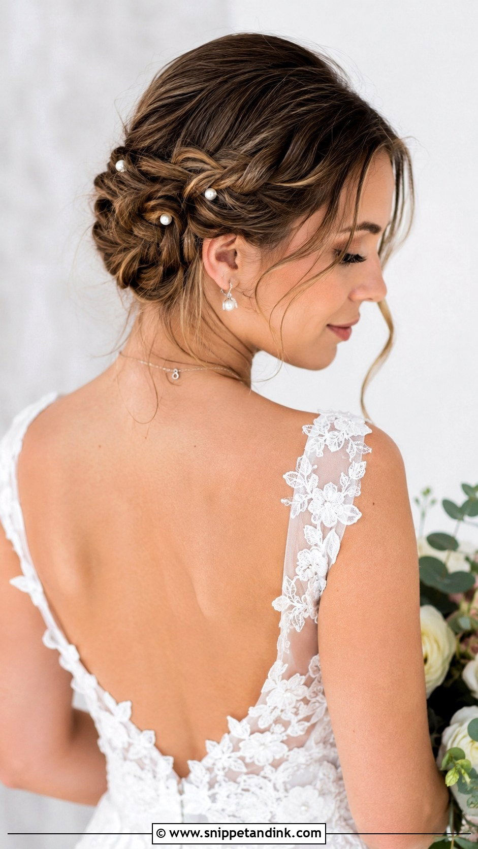 Fishtail Braid Updo for Weddings - Snippet and Ink - 20 Bridal Hair Up Do Ideas