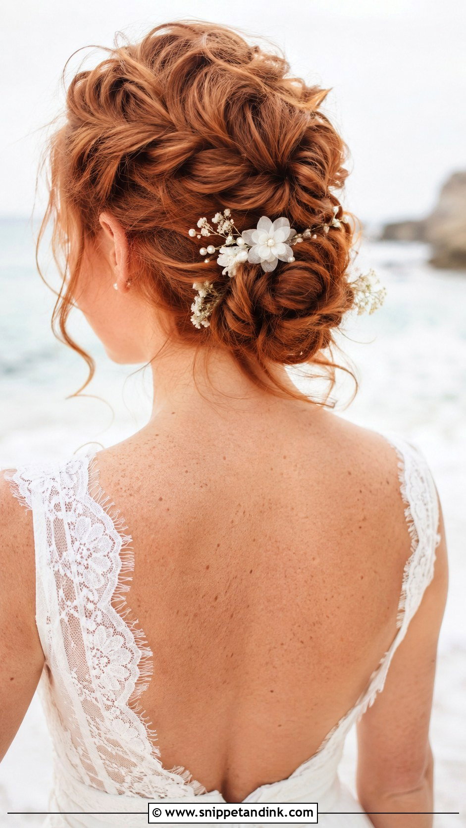 Fishtail Braid Updo - Snippet and Ink - 20 Beach Wedding Hair Updo Ideas